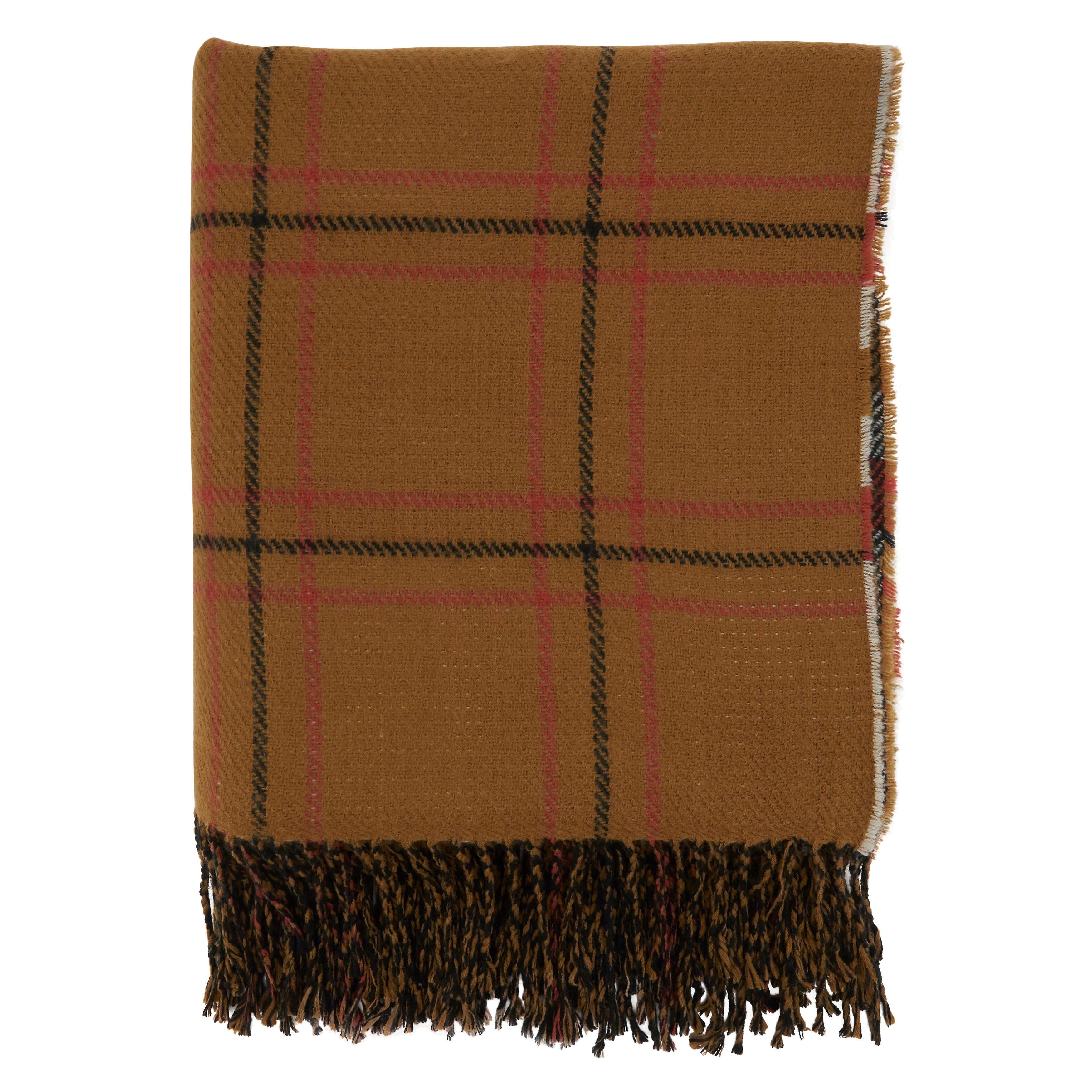 Reversible Plaid Throw Blanket - Thumbnail 4