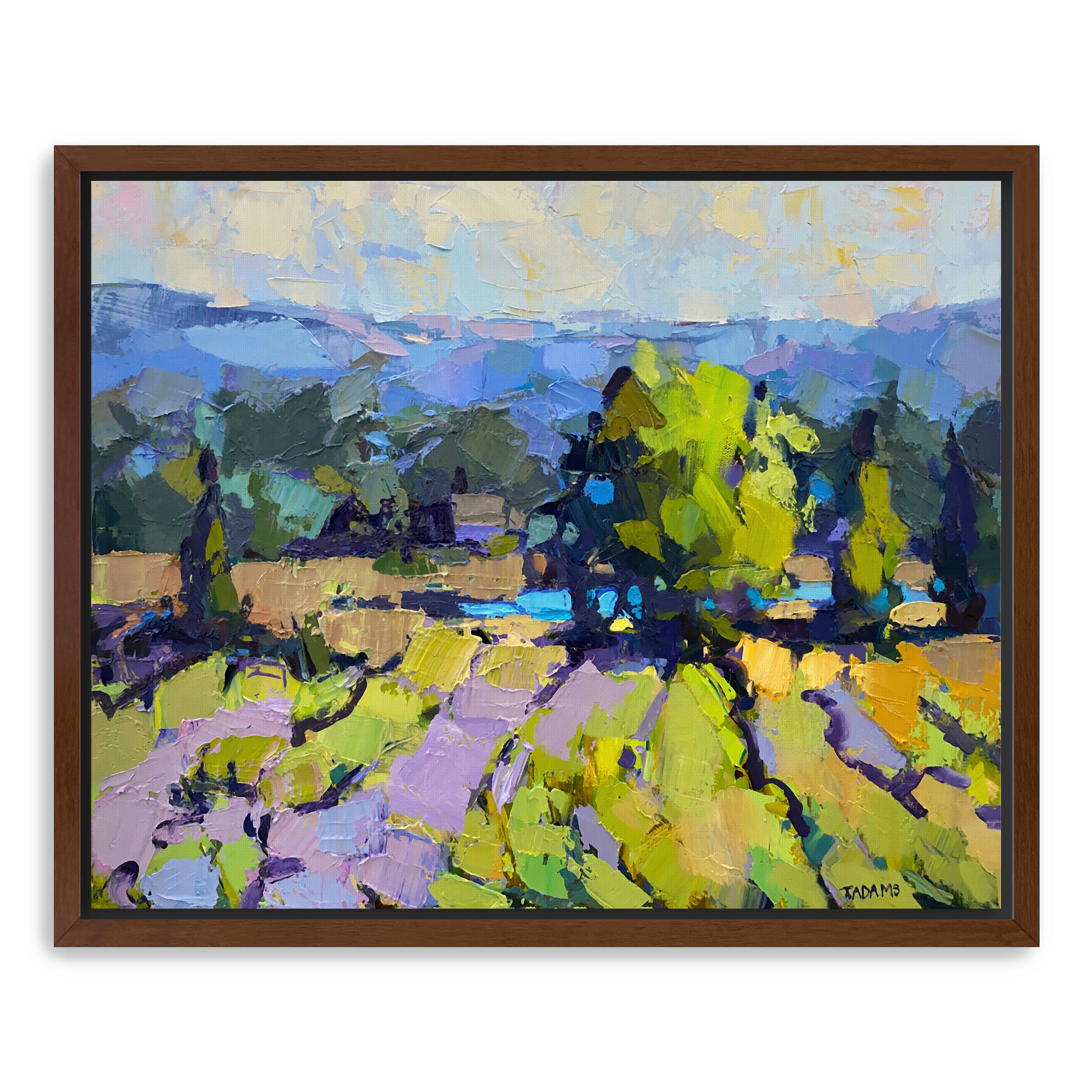 Blue Mountain View  Canvas Giclee