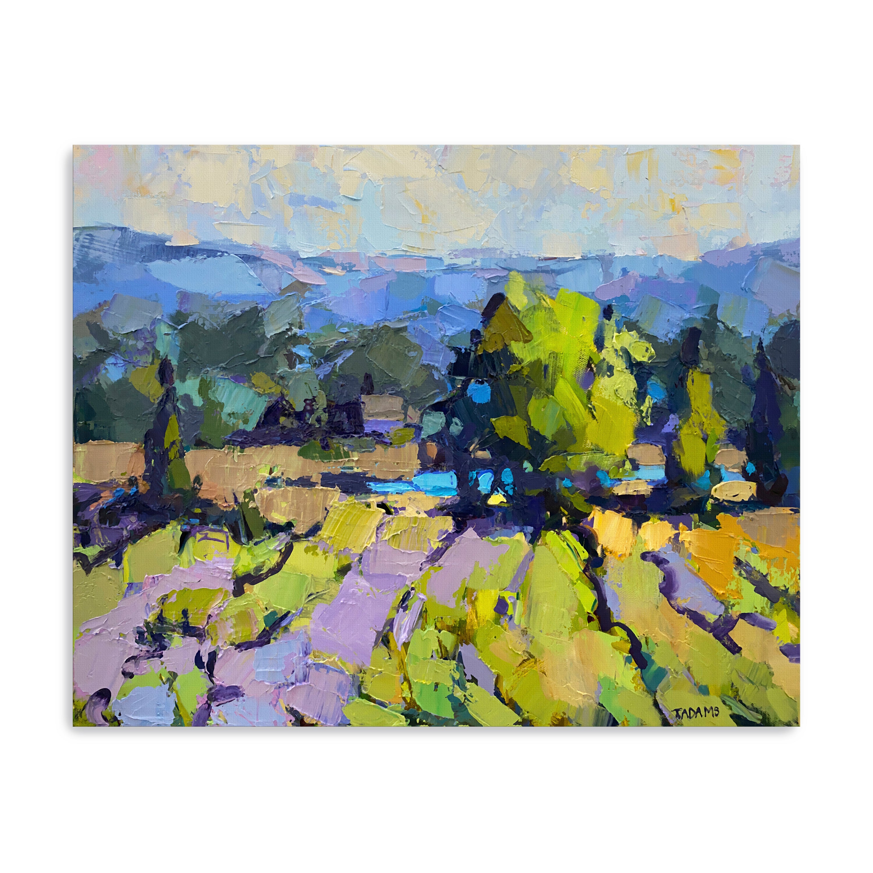 Blue Mountain View  Canvas Giclee