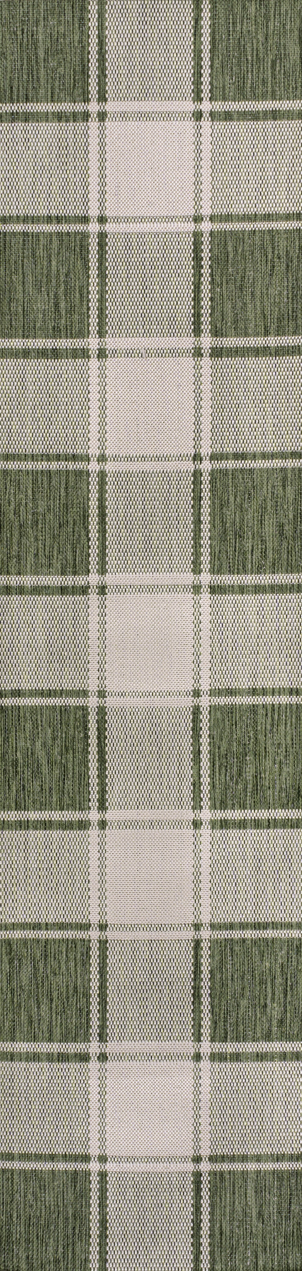 Sabine Traditional Farmhouse Bold Gingham Indoor/Outdoor Area Rug
