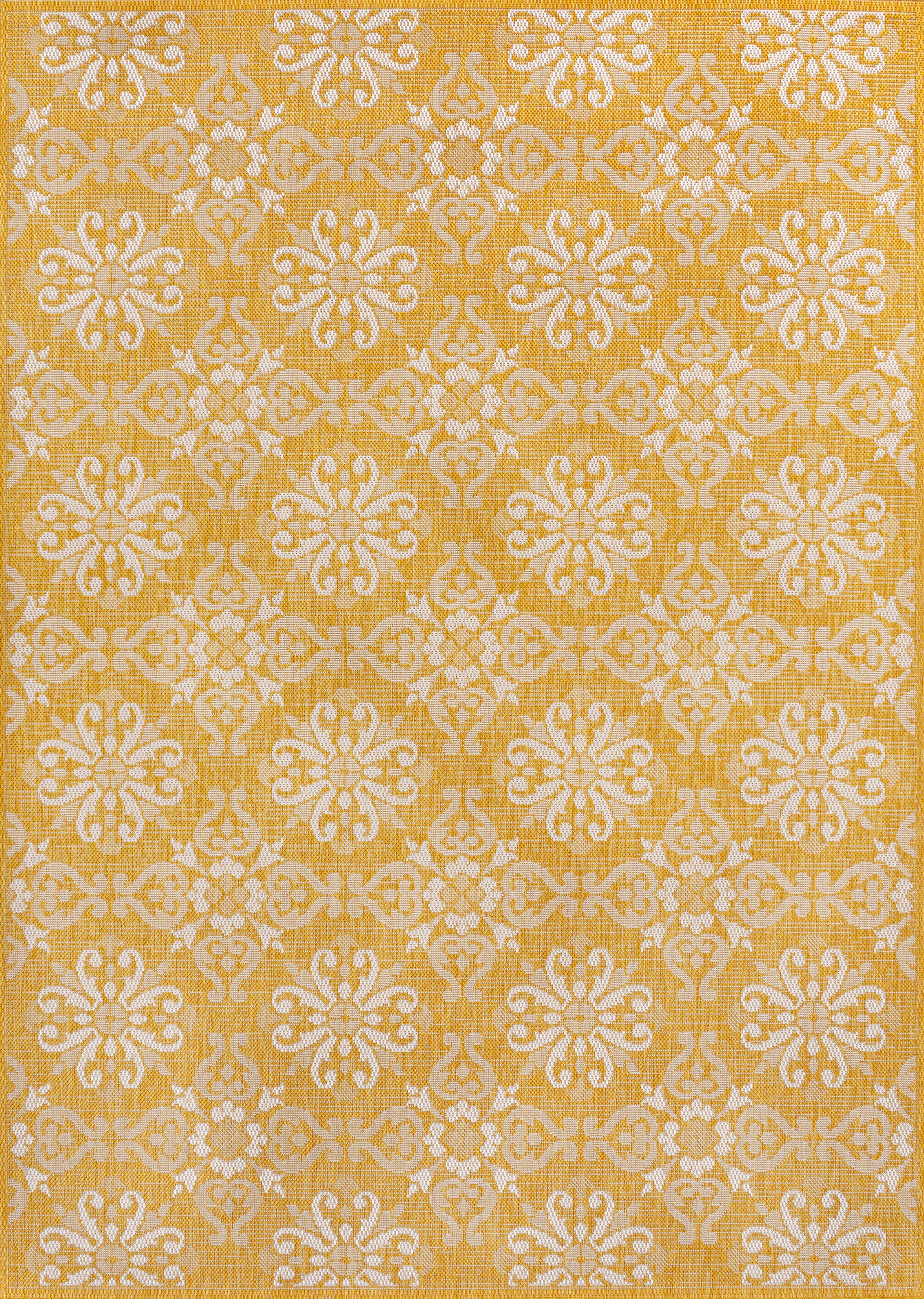 Amora Traditional Mediterranean Tile Design Indoor/Outdoor Rug