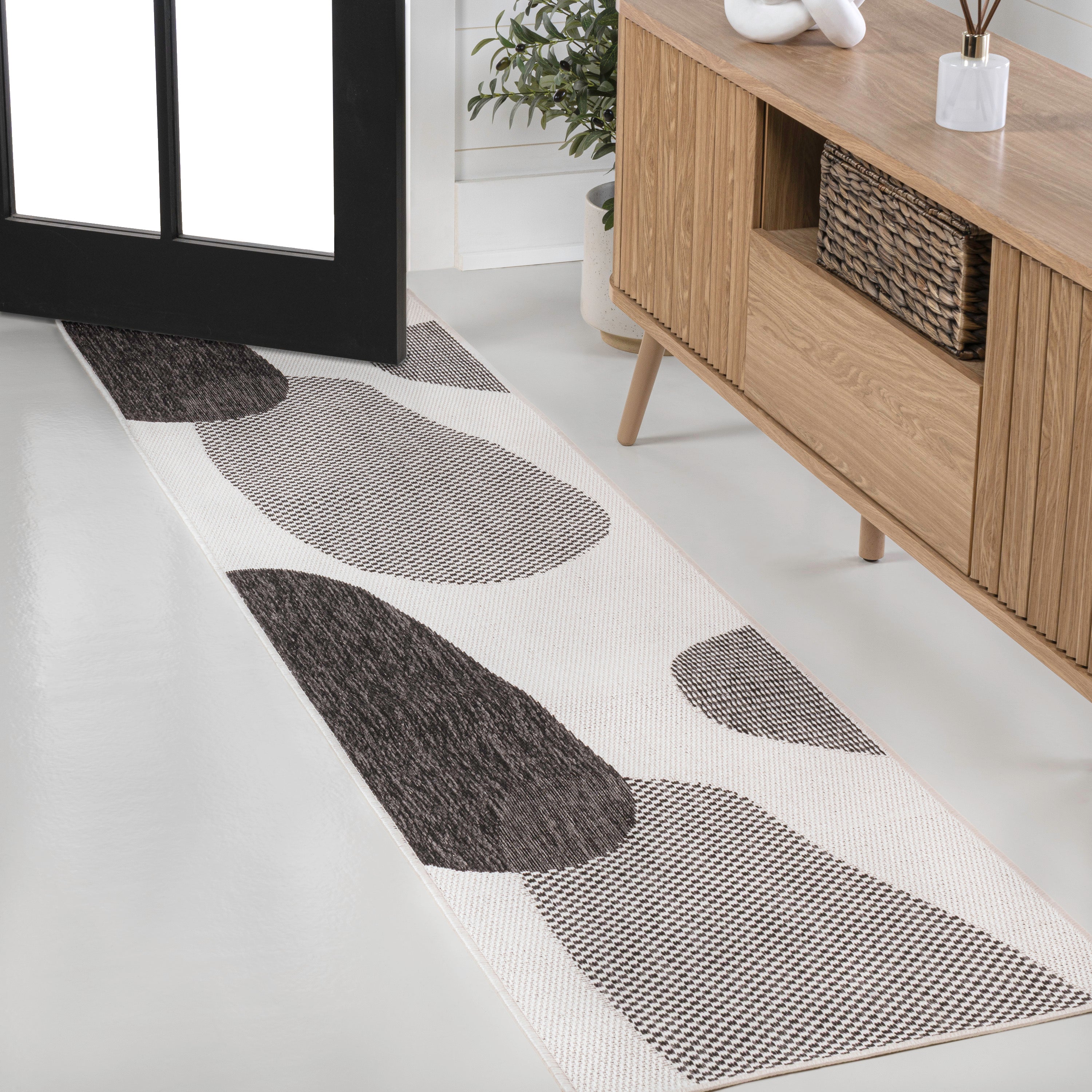 Zia Modern Geometric Organic Shapes Indoor/Outdoor Area Rug