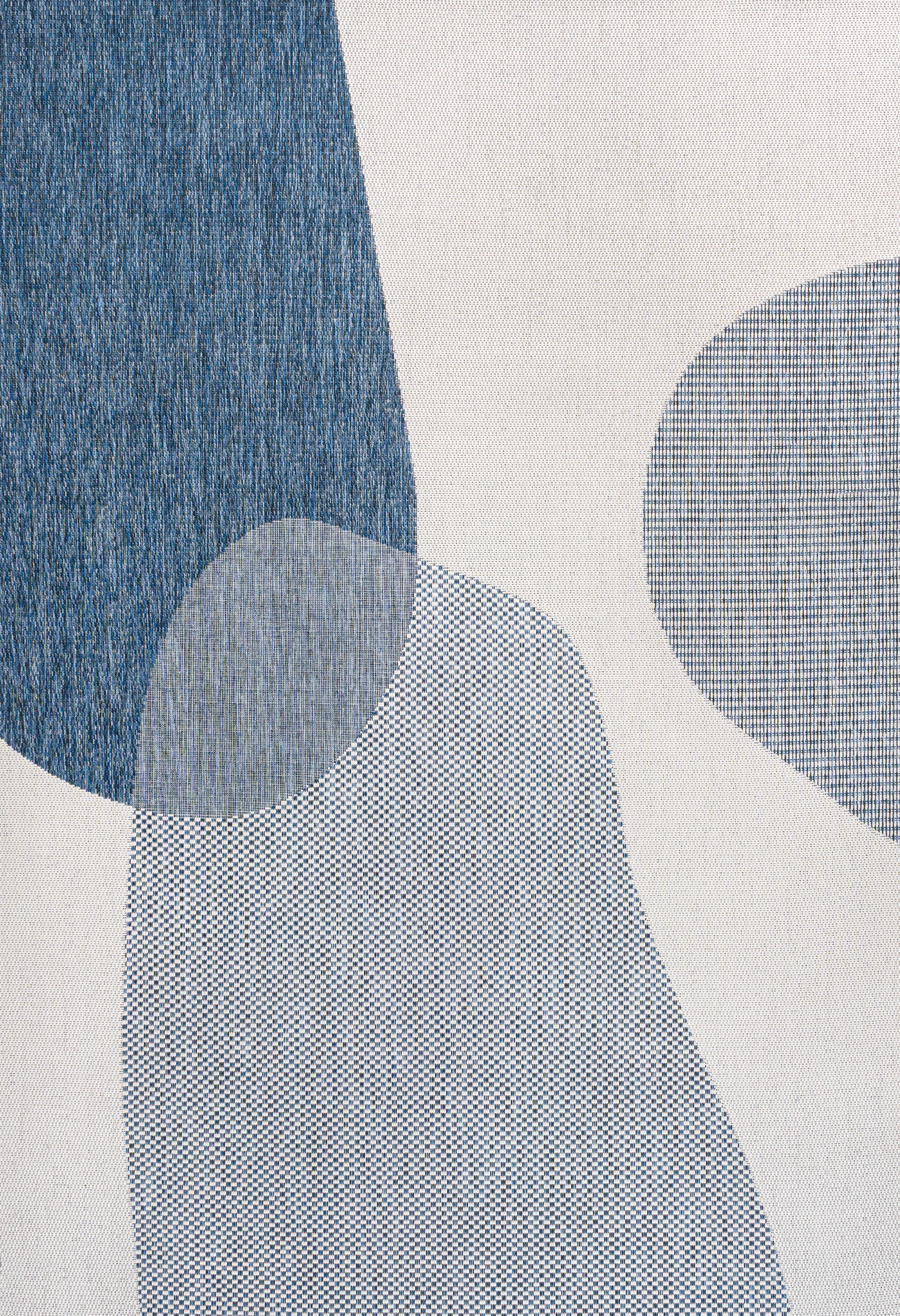 Zia Modern Geometric Organic Shapes Indoor/Outdoor Area Rug
