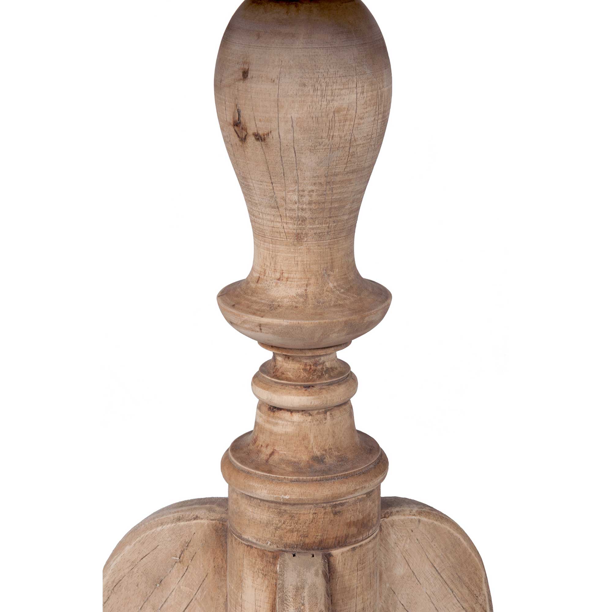 Haven Round Solid Wood Pedestal Accent Table