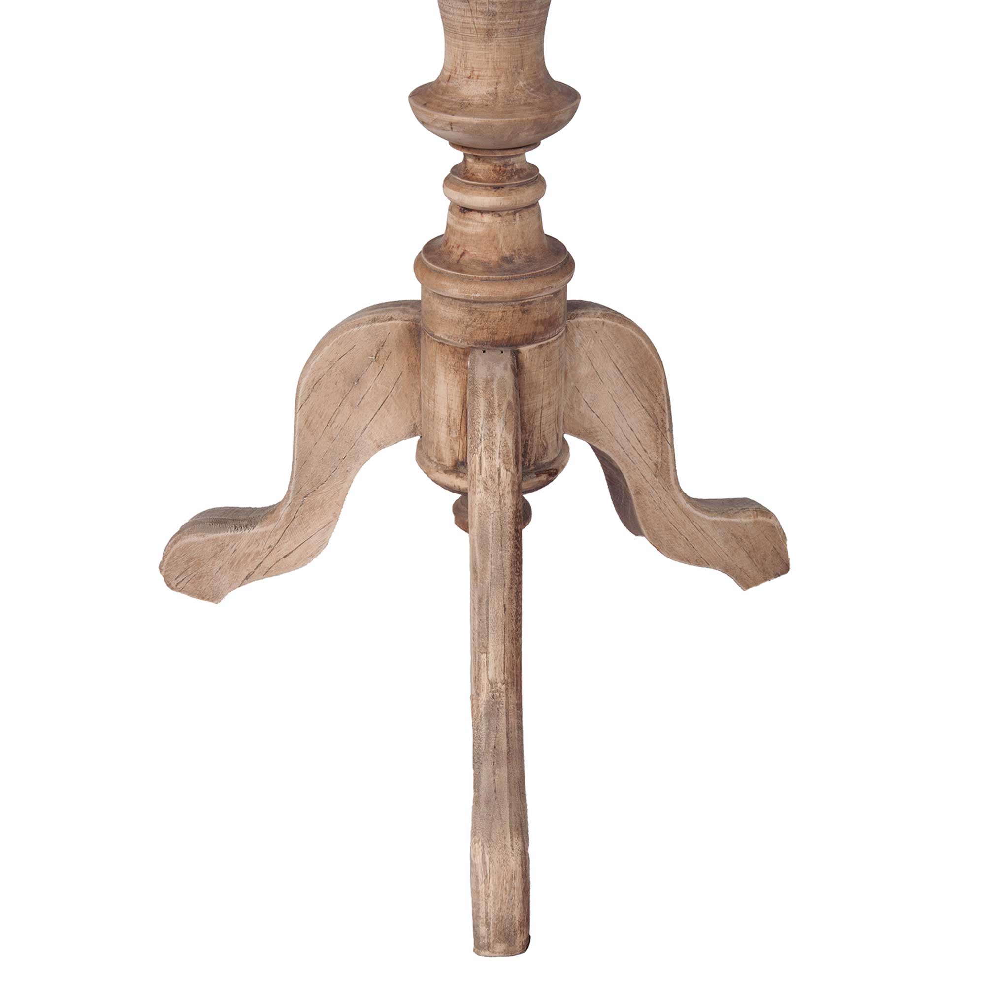 Haven Round Solid Wood Pedestal Accent Table