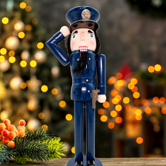14" Policeman Christmas Nutcracker