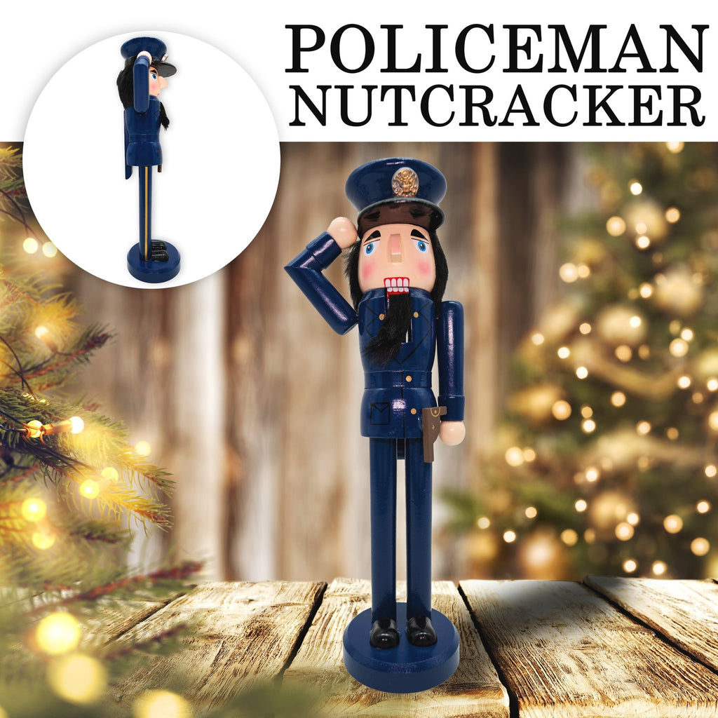 14" Policeman Christmas Nutcracker