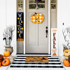 Reversible Happy Fall Ya'll / Welcome Porch Sign