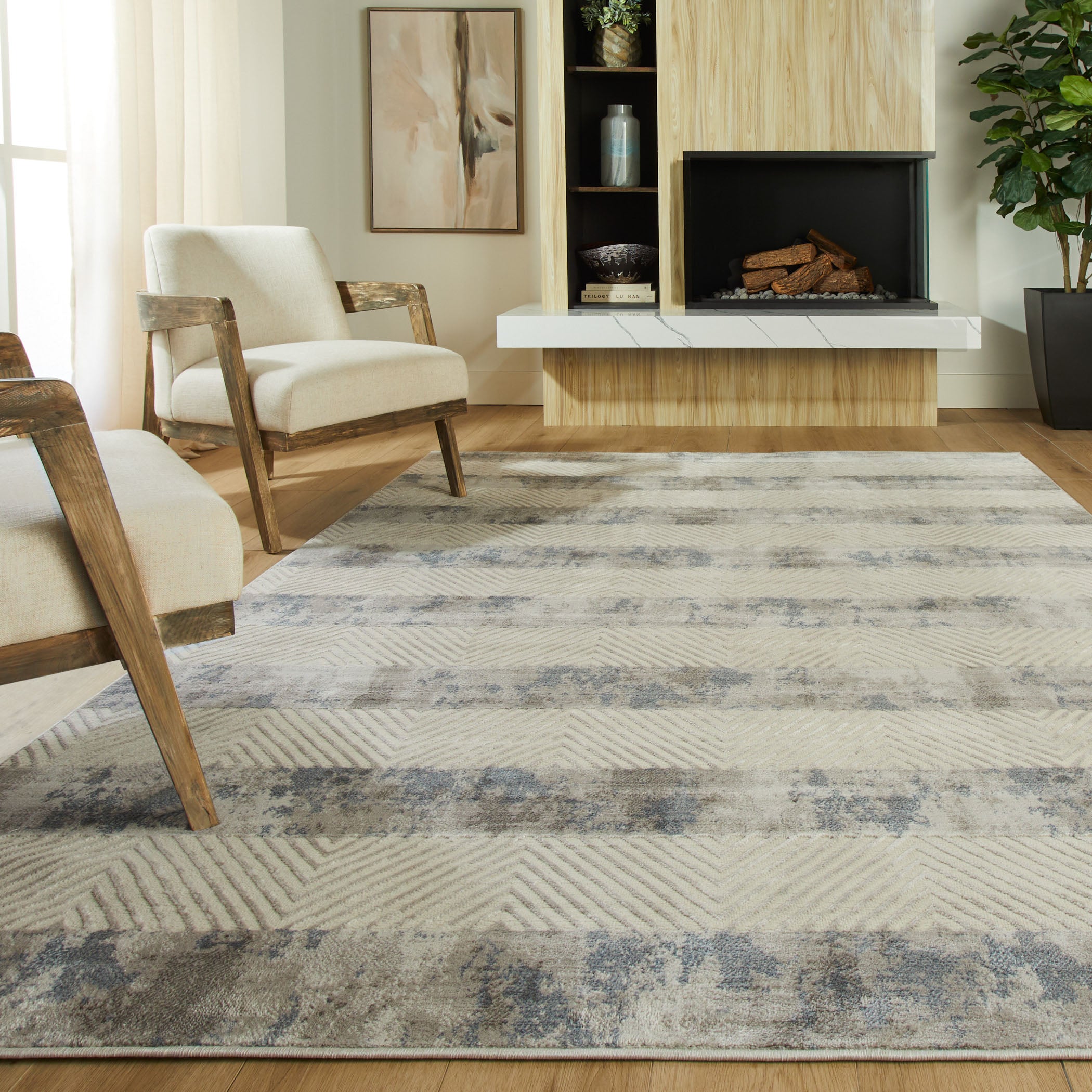 Betsi Vintage Chevron Stripe Rug