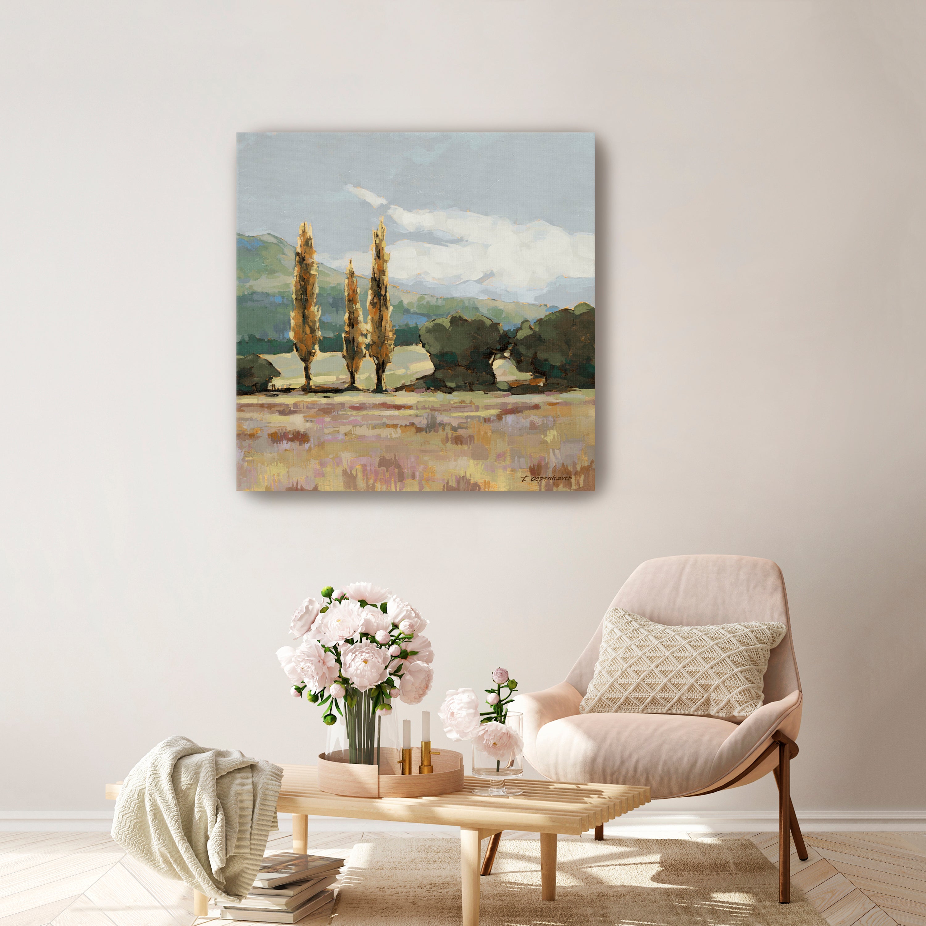 Golden Sentinels I Canvas Giclee