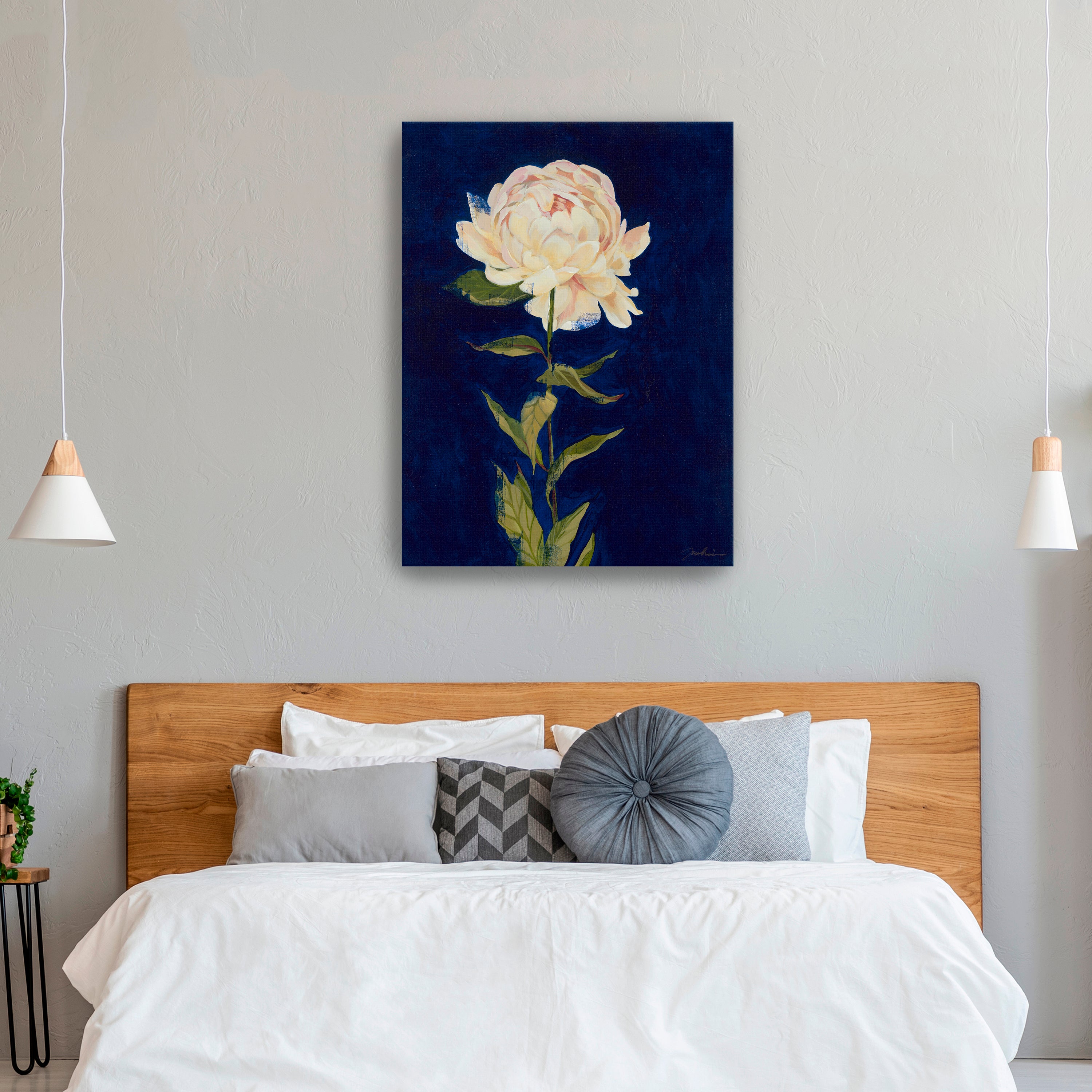 Pretty As A Peony I Canvas Giclee