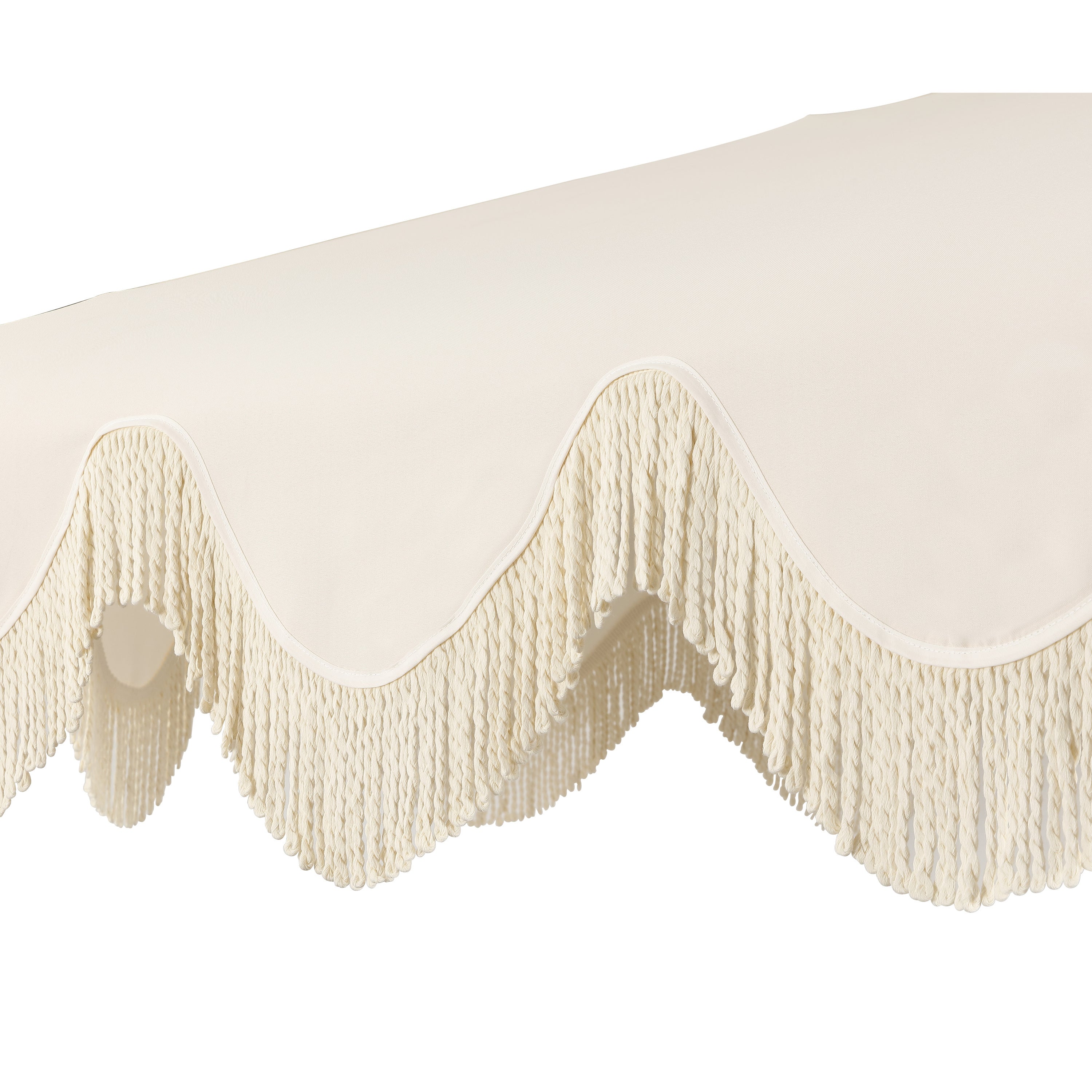 Collins Classic Cottage Tassel Market Patio Umbrella with Auto-Tilt