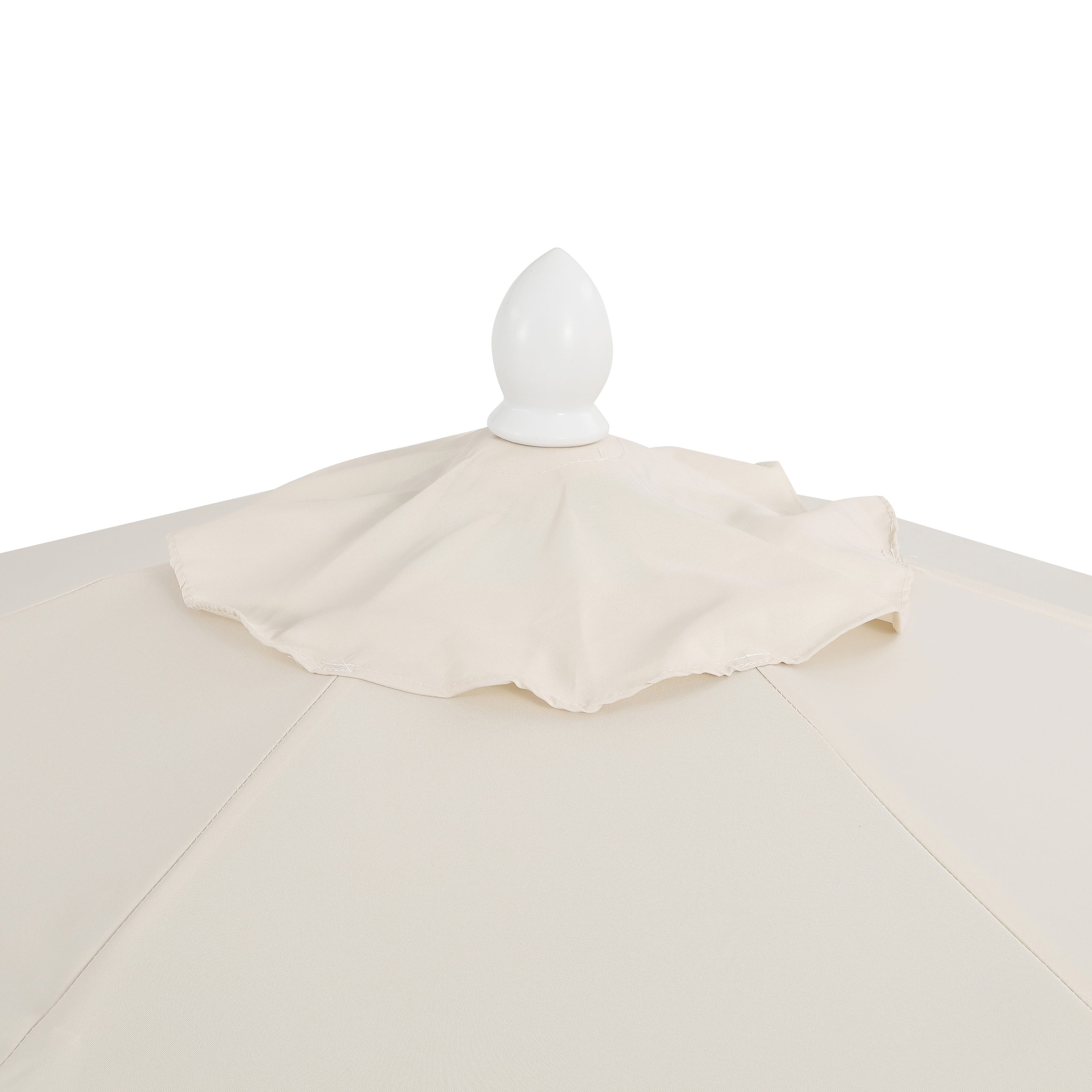Collins Classic Cottage Tassel Market Patio Umbrella with Auto-Tilt