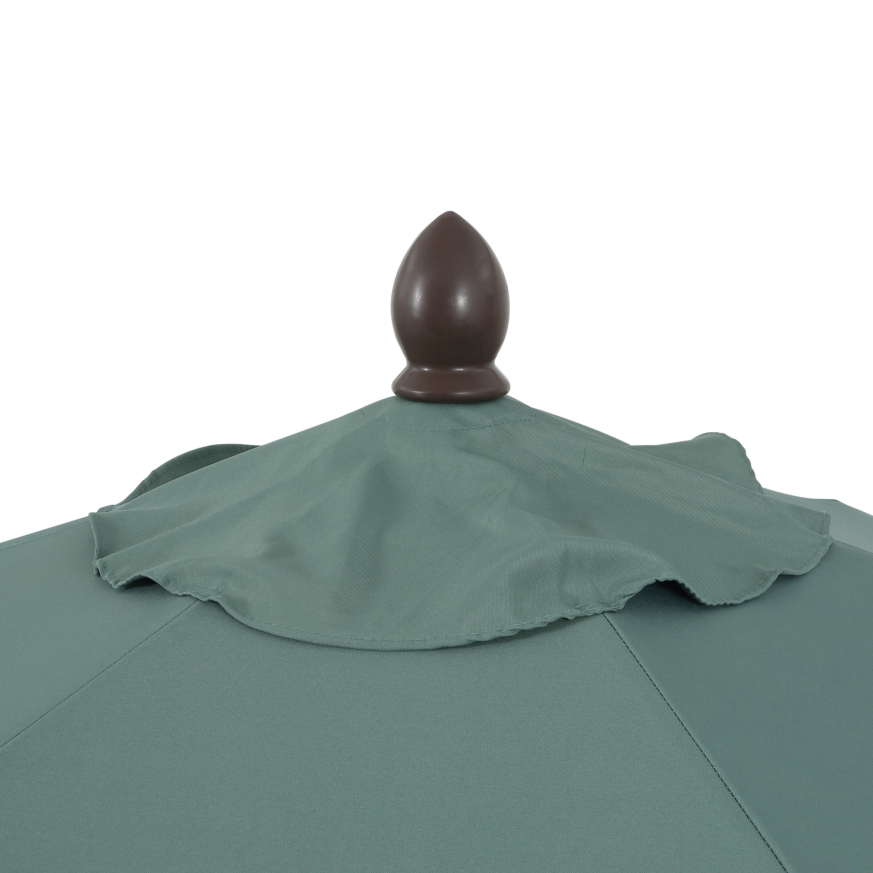 Collins Classic Cottage Tassel Market Patio Umbrella with Auto-Tilt