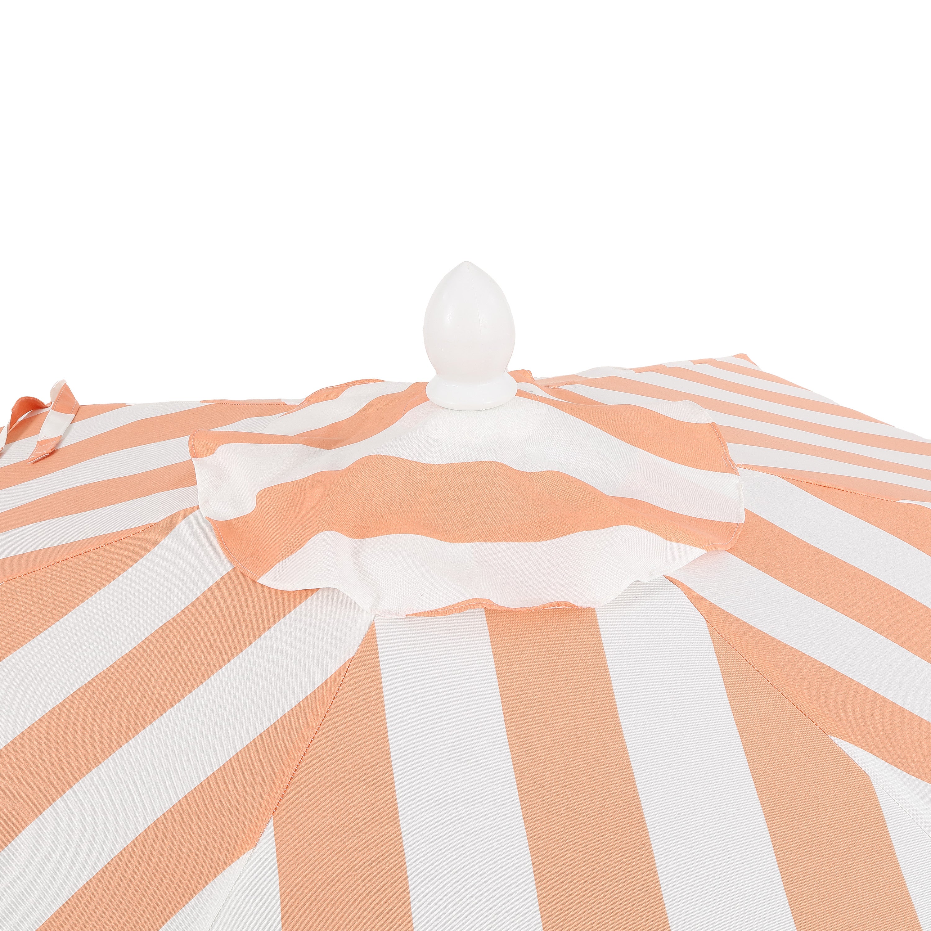 Collins 9 ft. Classic Cottage Fringe Tassel Market Patio Umbrella with Auto-Tilt Crank