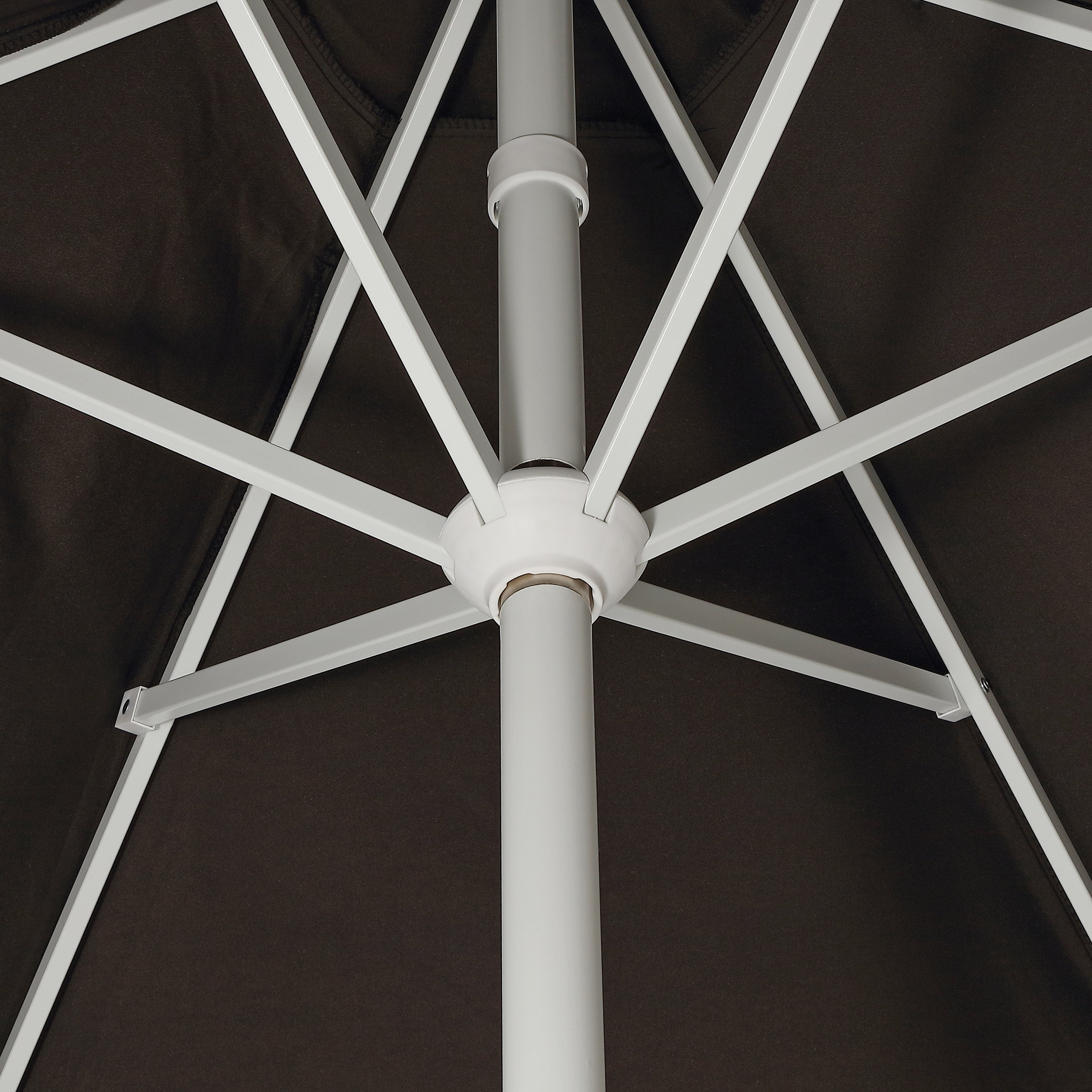 Collins 9 ft. Classic Cottage Fringe Tassel Market Patio Umbrella with Auto-Tilt Crank