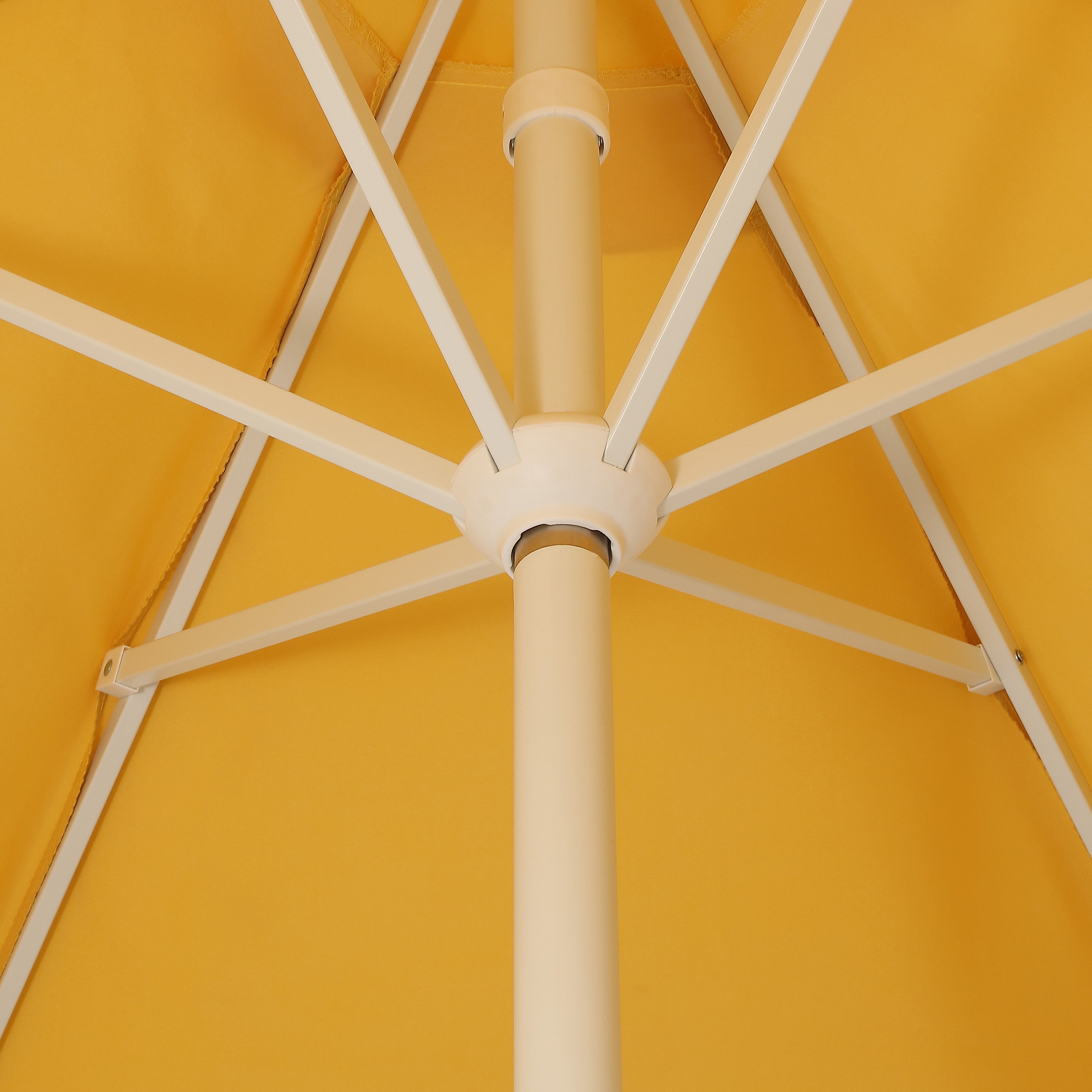 Collins 9 ft. Classic Cottage Fringe Tassel Market Patio Umbrella with Auto-Tilt Crank