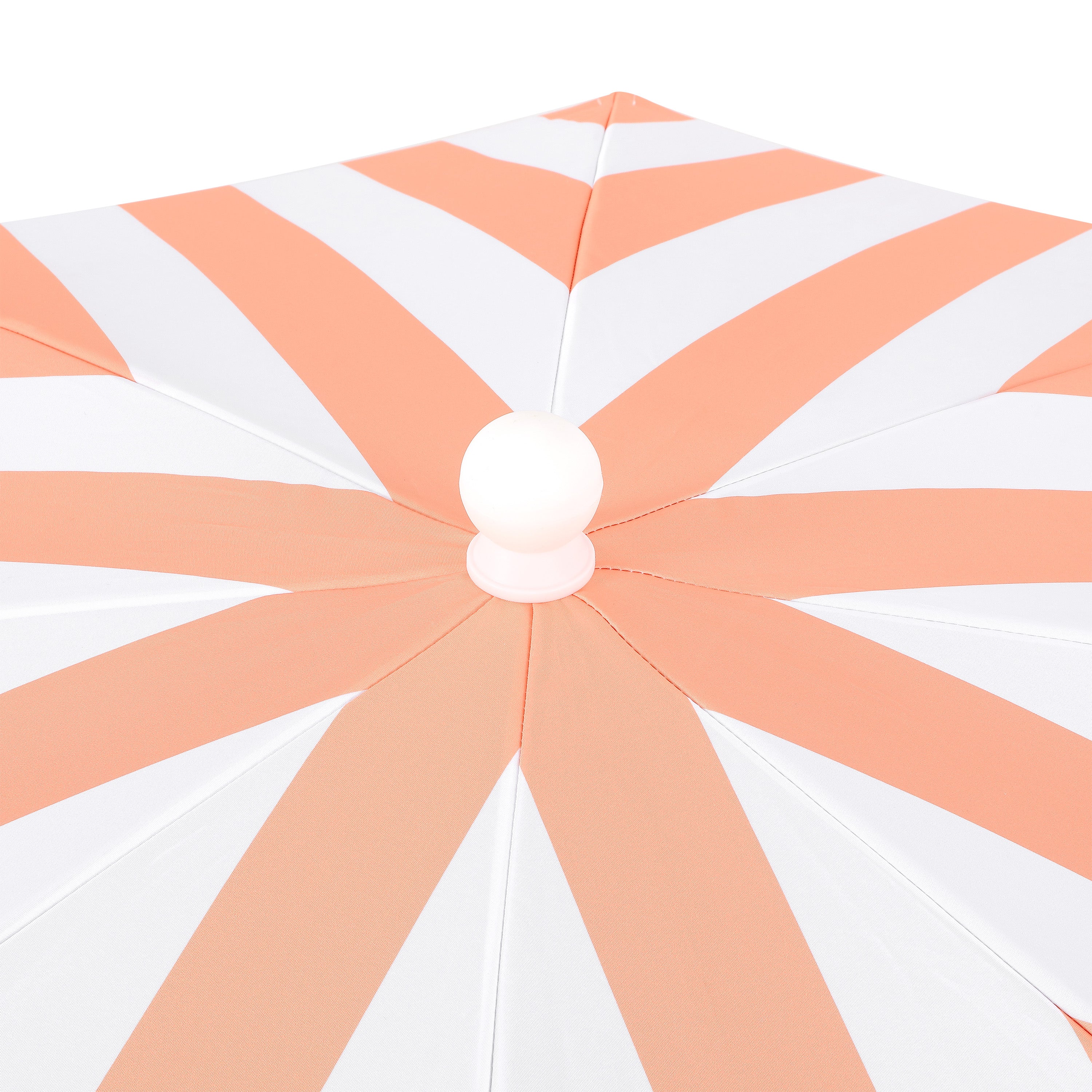 Mariner 6.5 ft. Classic Cottage Fringe Tassel Market Beach Umbrella with Push Button Tilt