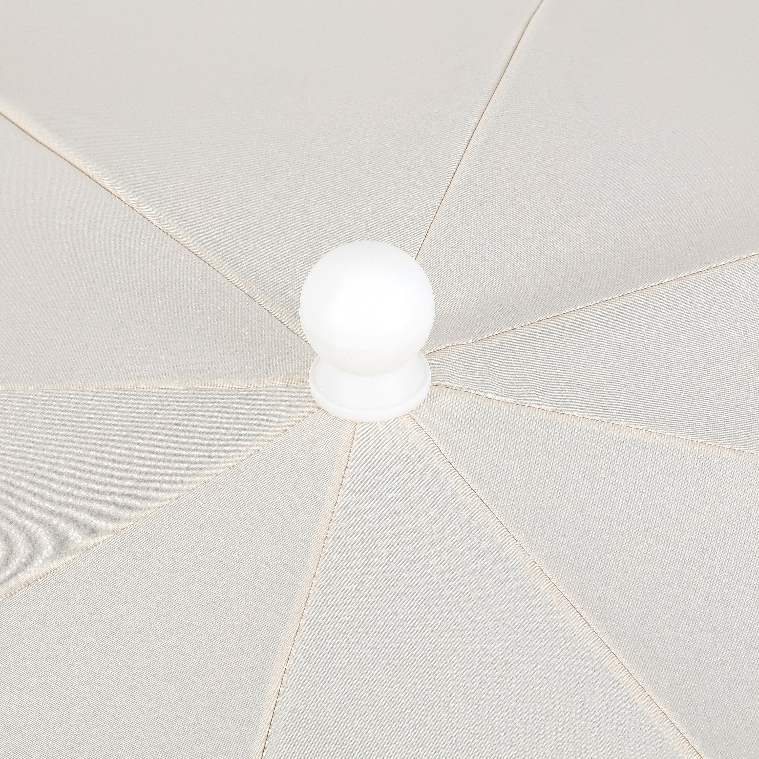 Mariner 6.5 ft. Classic Cottage Fringe Tassel Market Beach Umbrella with Push Button Tilt