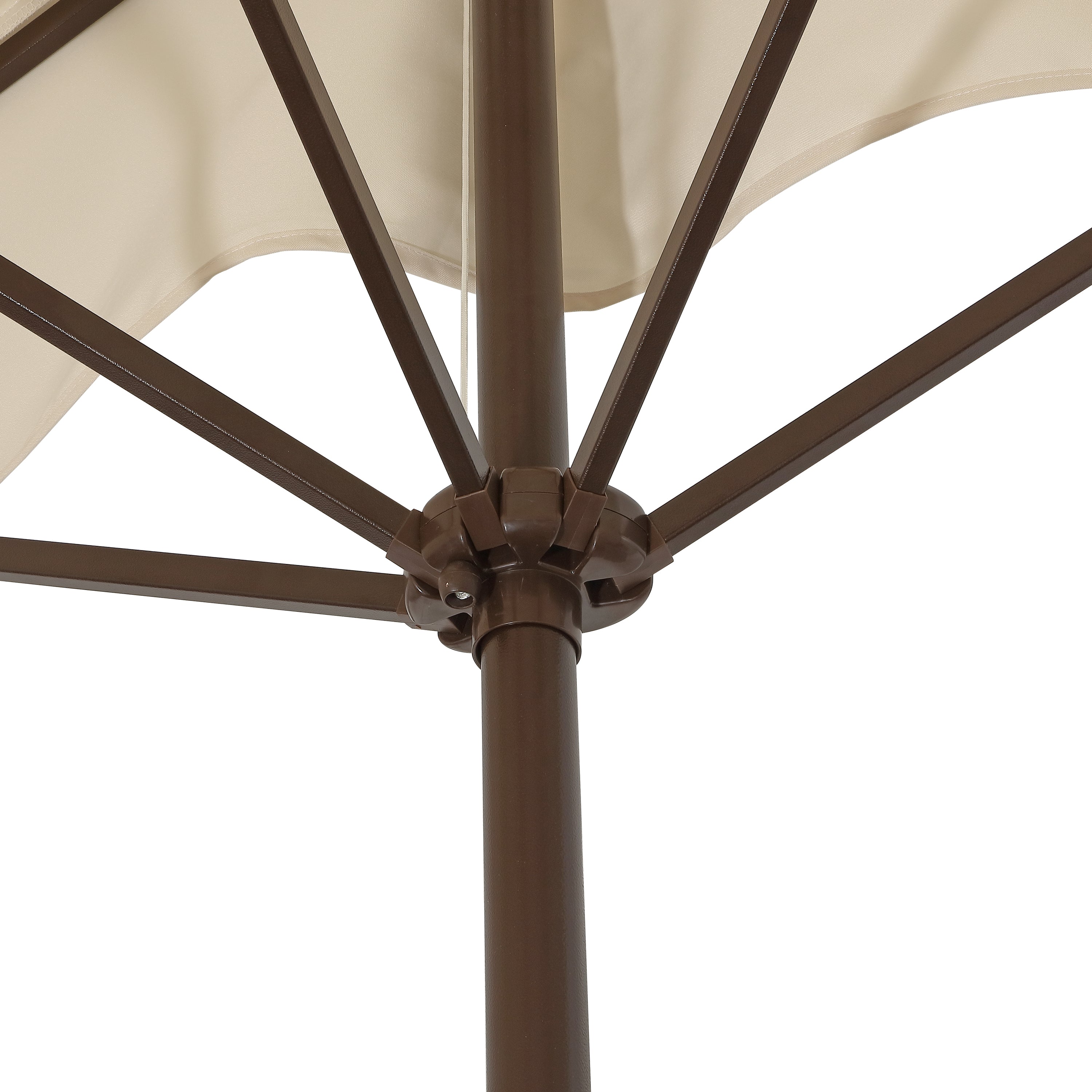 Sidney Classic MidCentury Rectangular Half Market Patio Umbrella with Crank