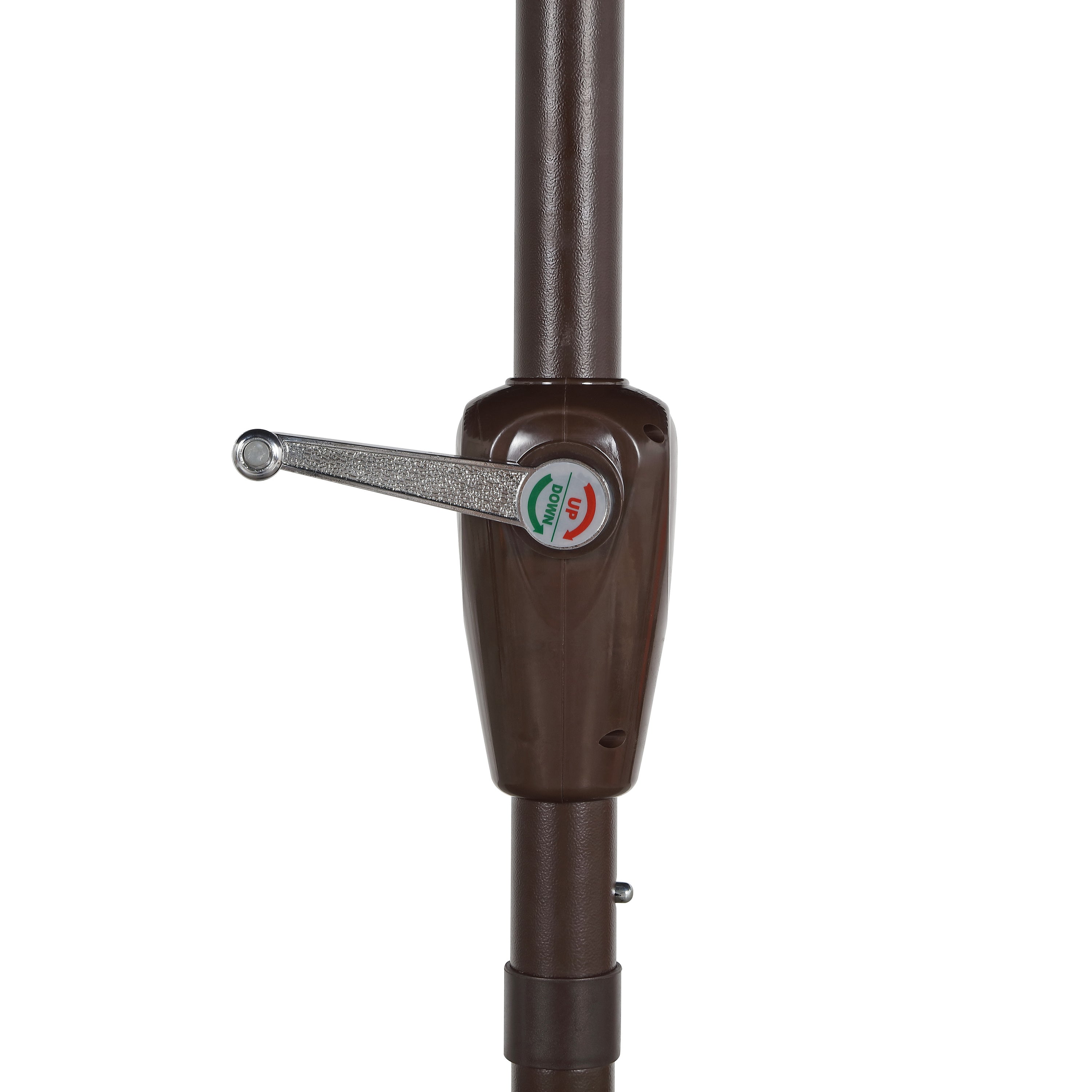 Sidney Classic MidCentury Rectangular Half Market Patio Umbrella with Crank