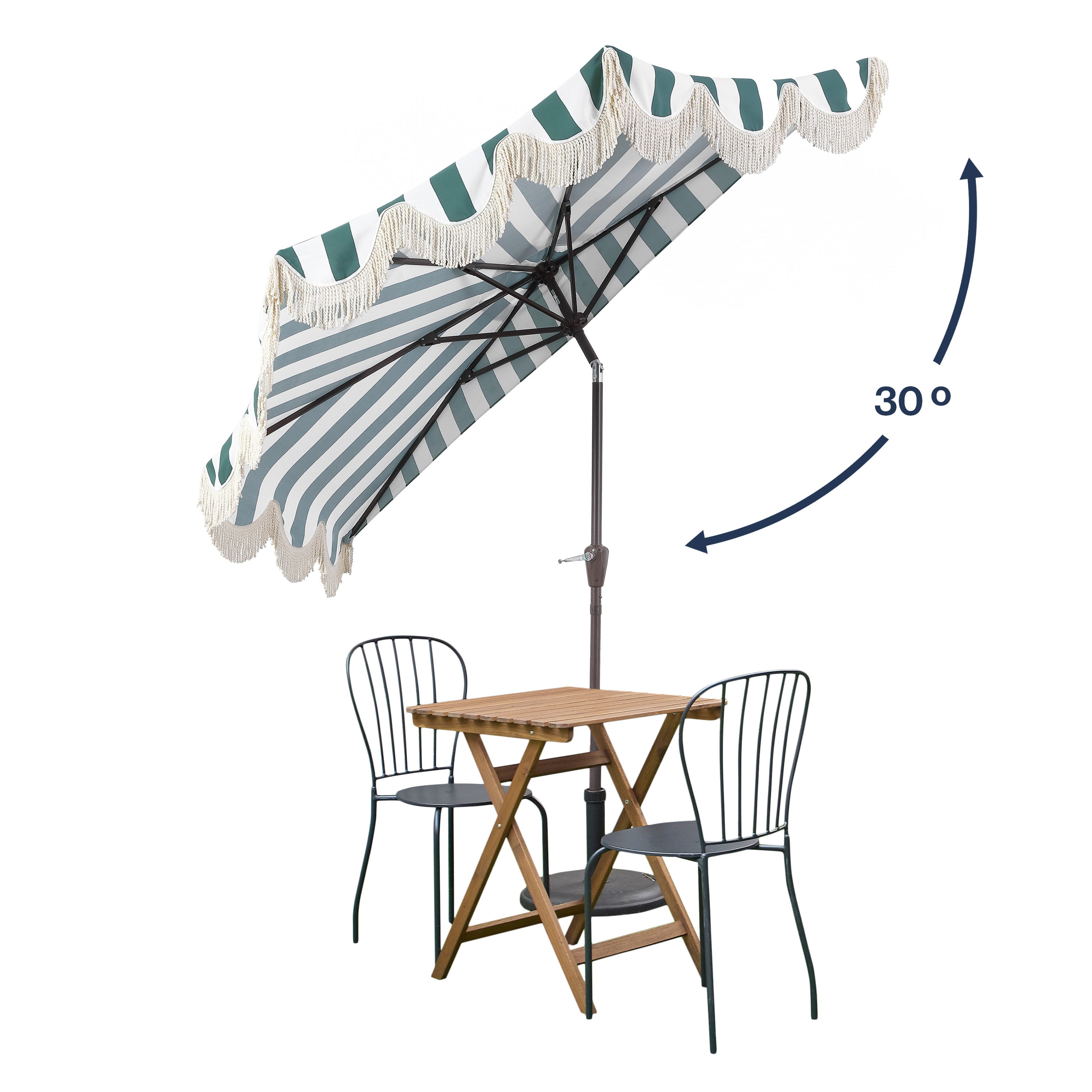JONATHAN Y Designs Beverly 9 ft. Designer Classic Scalloped Fringe Half Market Patio Umbrella with Crank | Mathis Home JONATHAN Y Designs Beverly 9 ft. Designer Classic Scalloped Fringe Half Market Patio Umbrella with Crank | Mathis Home
