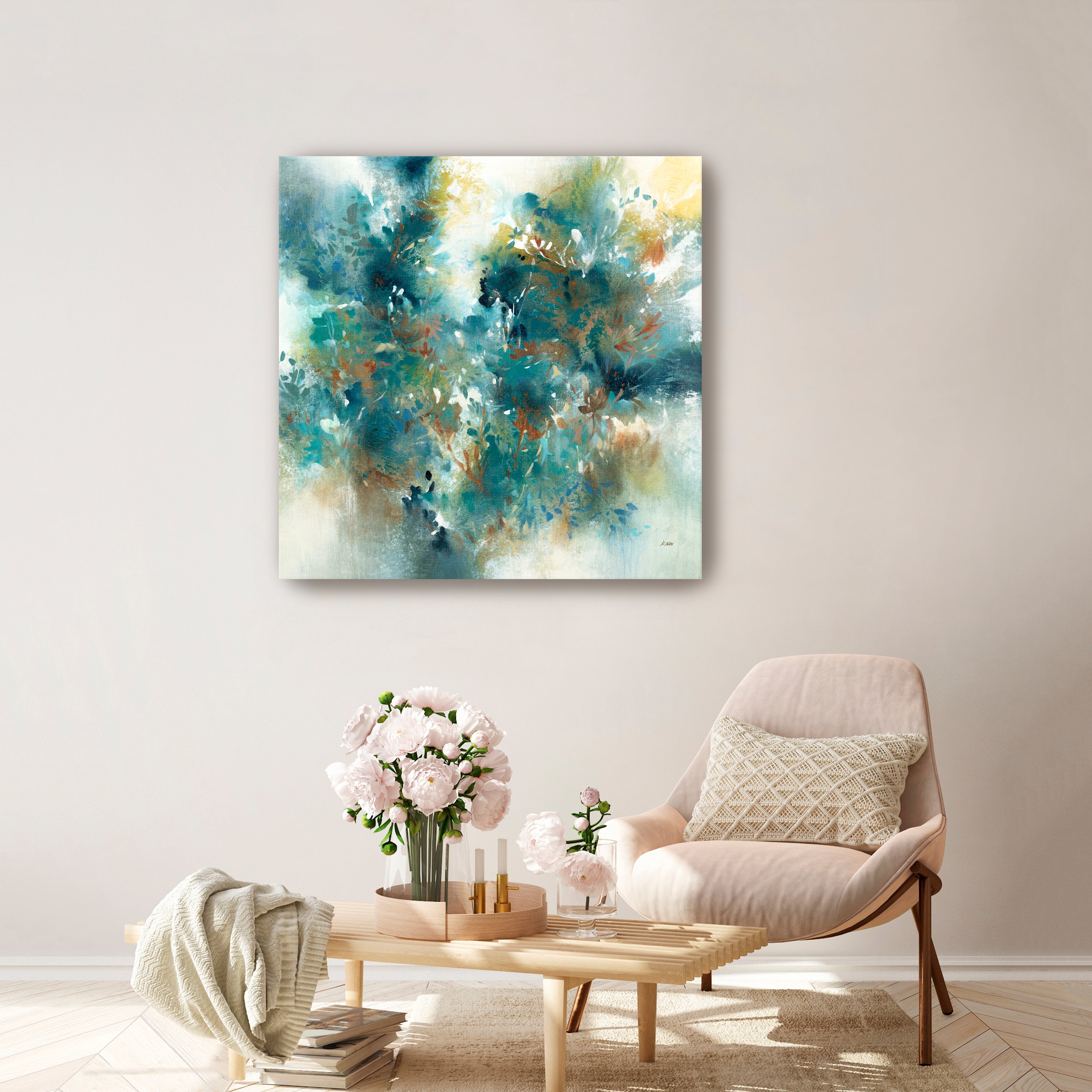 Whispers of Blue Spring Canvas Giclee