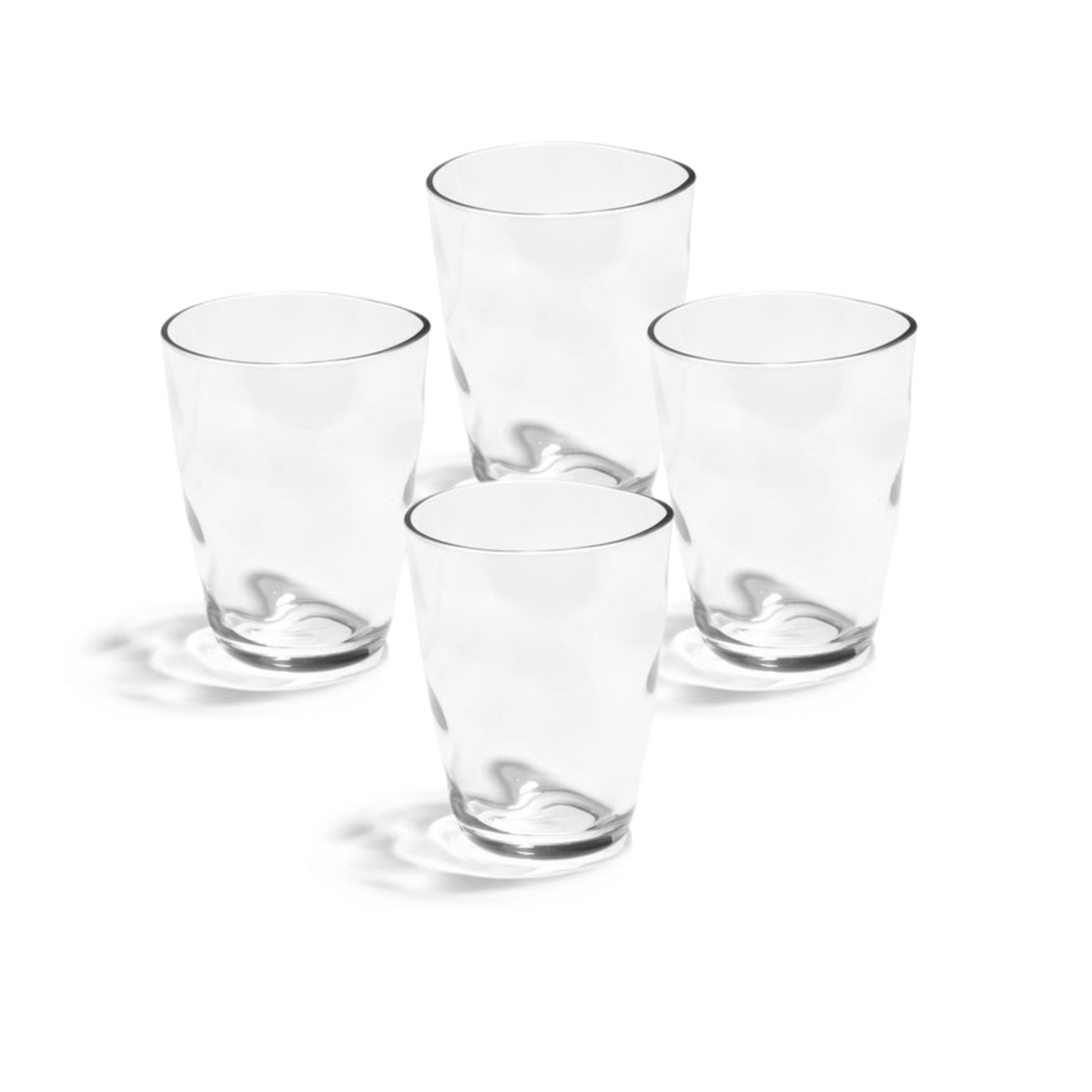 Ruffle 15oz Outdoor DOF Glass, Set of 4