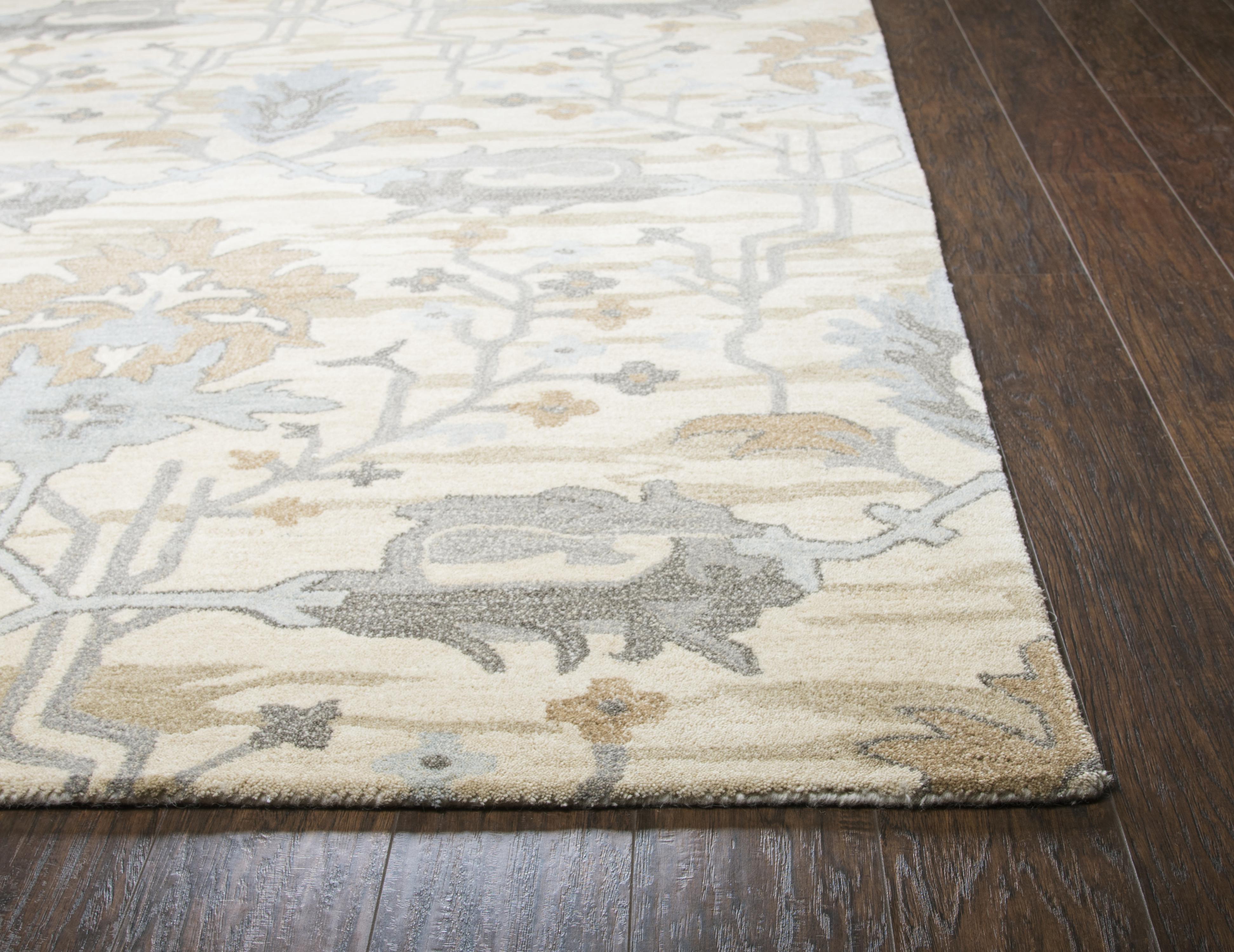 Hand Tufted 100% Wool Floral/Motif Area Rug