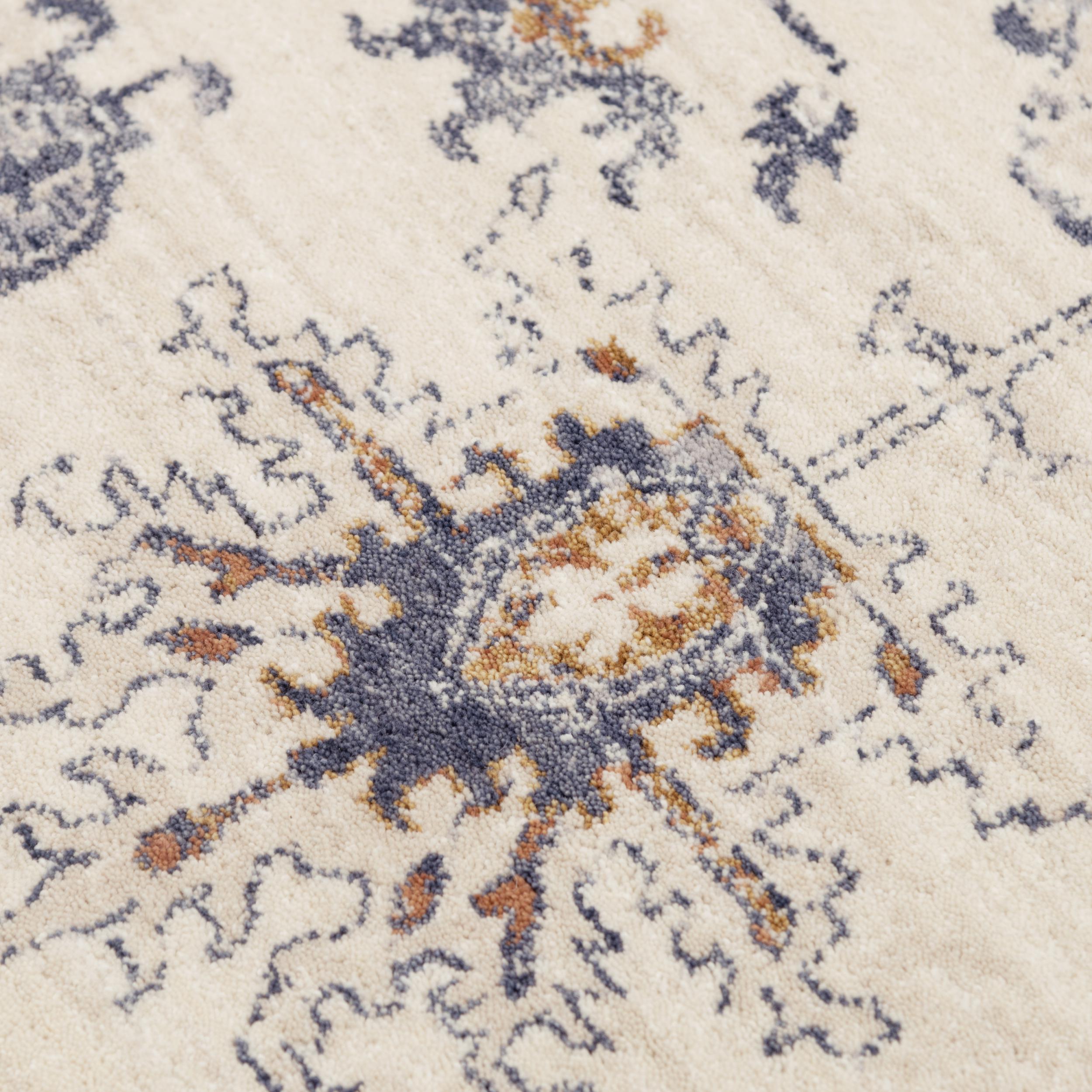 Ventura Power Loomed 100% Wool Medallion Area Rug
