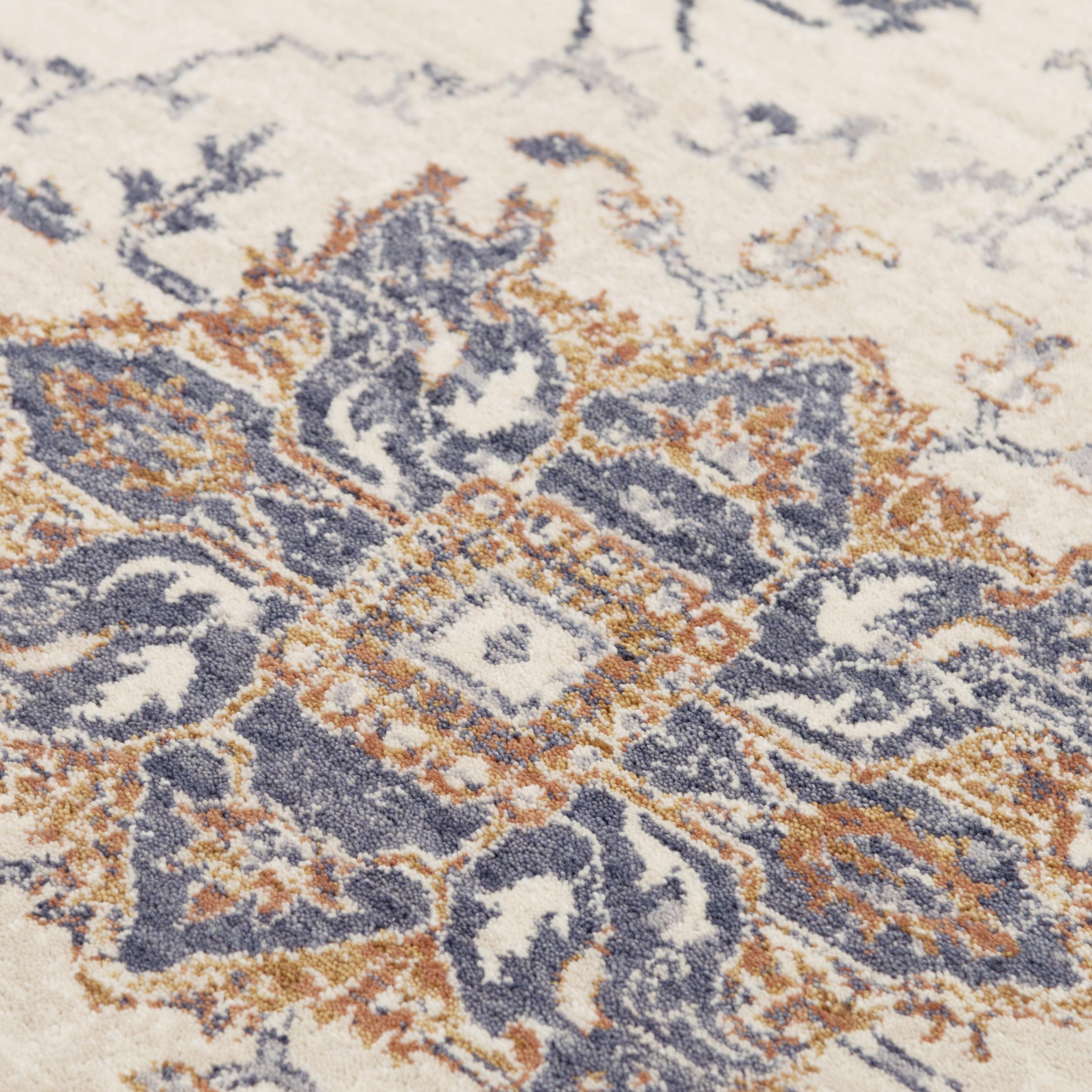 Ventura Power Loomed 100% Wool Medallion Area Rug