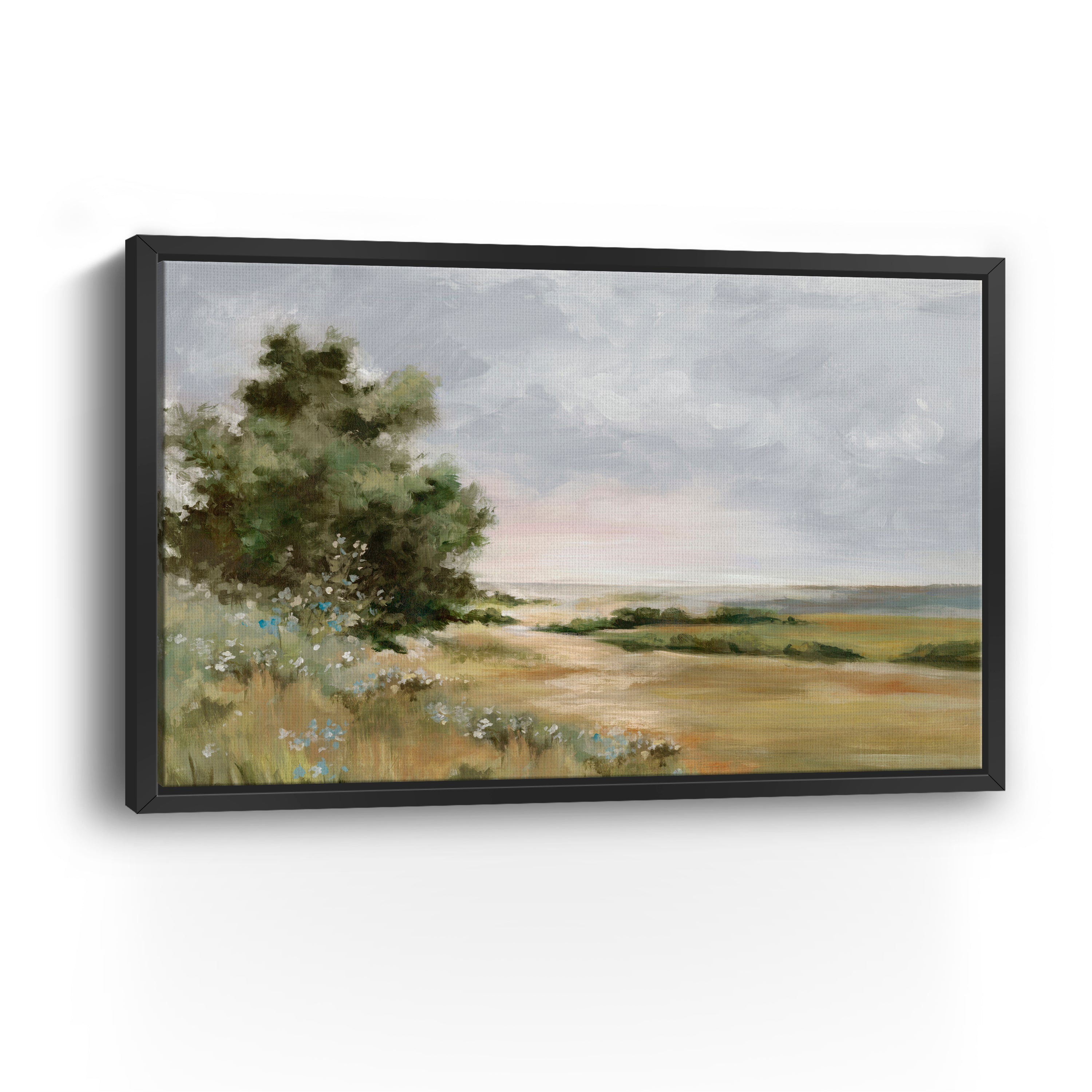 Serene Path Through Open Fields Canvas Giclee
