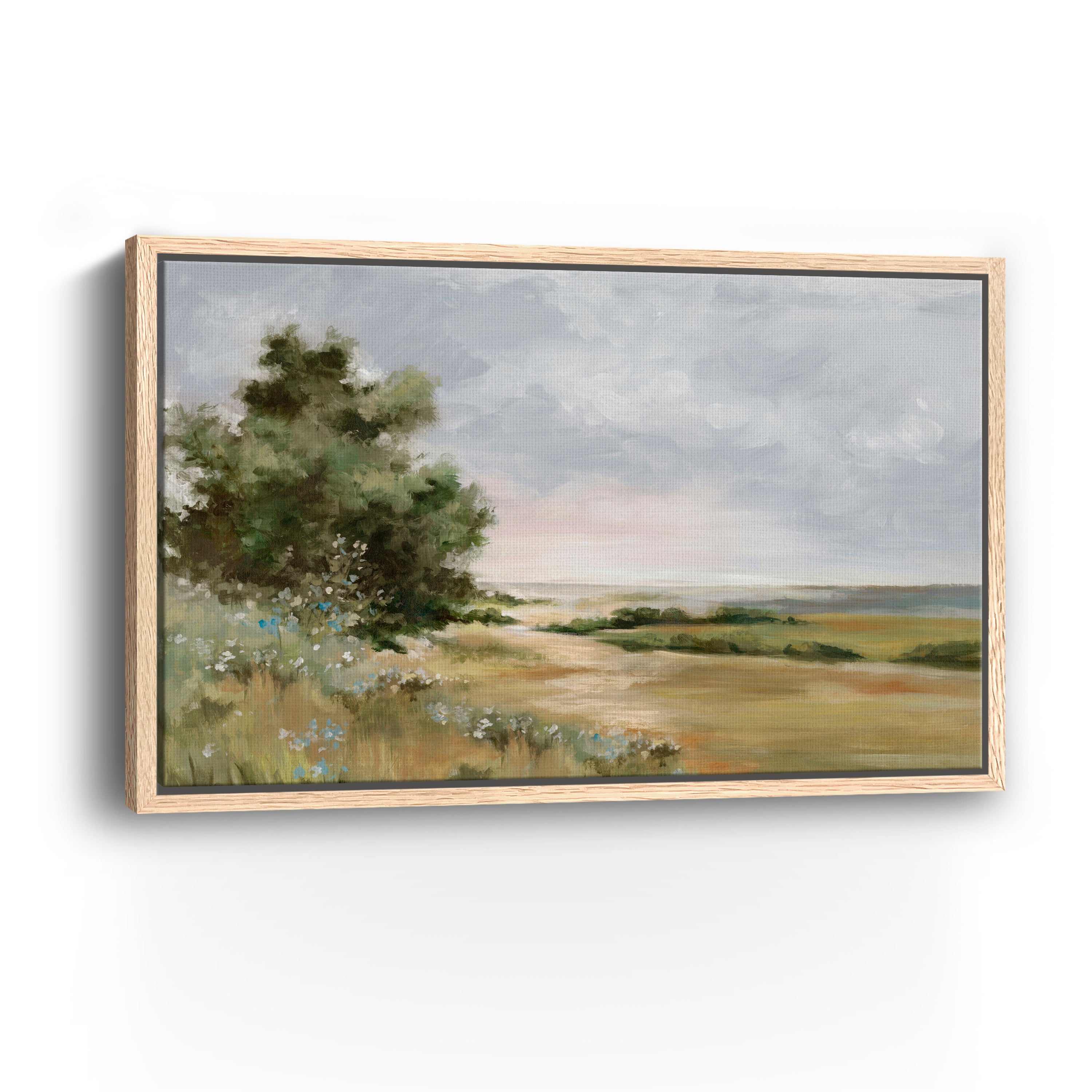 Serene Path Through Open Fields Canvas Giclee
