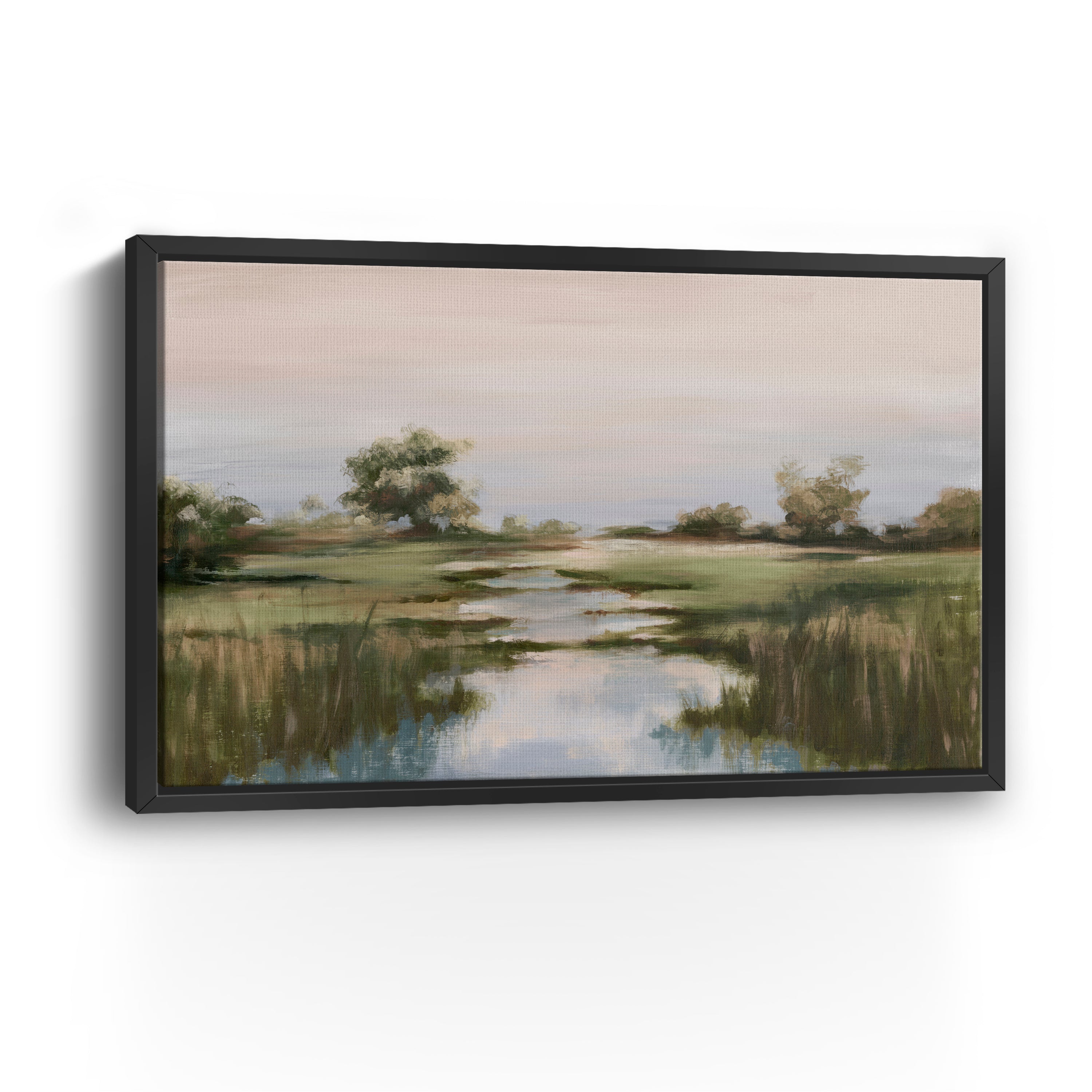 Serene Reflections in the Marsh Canvas Giclee