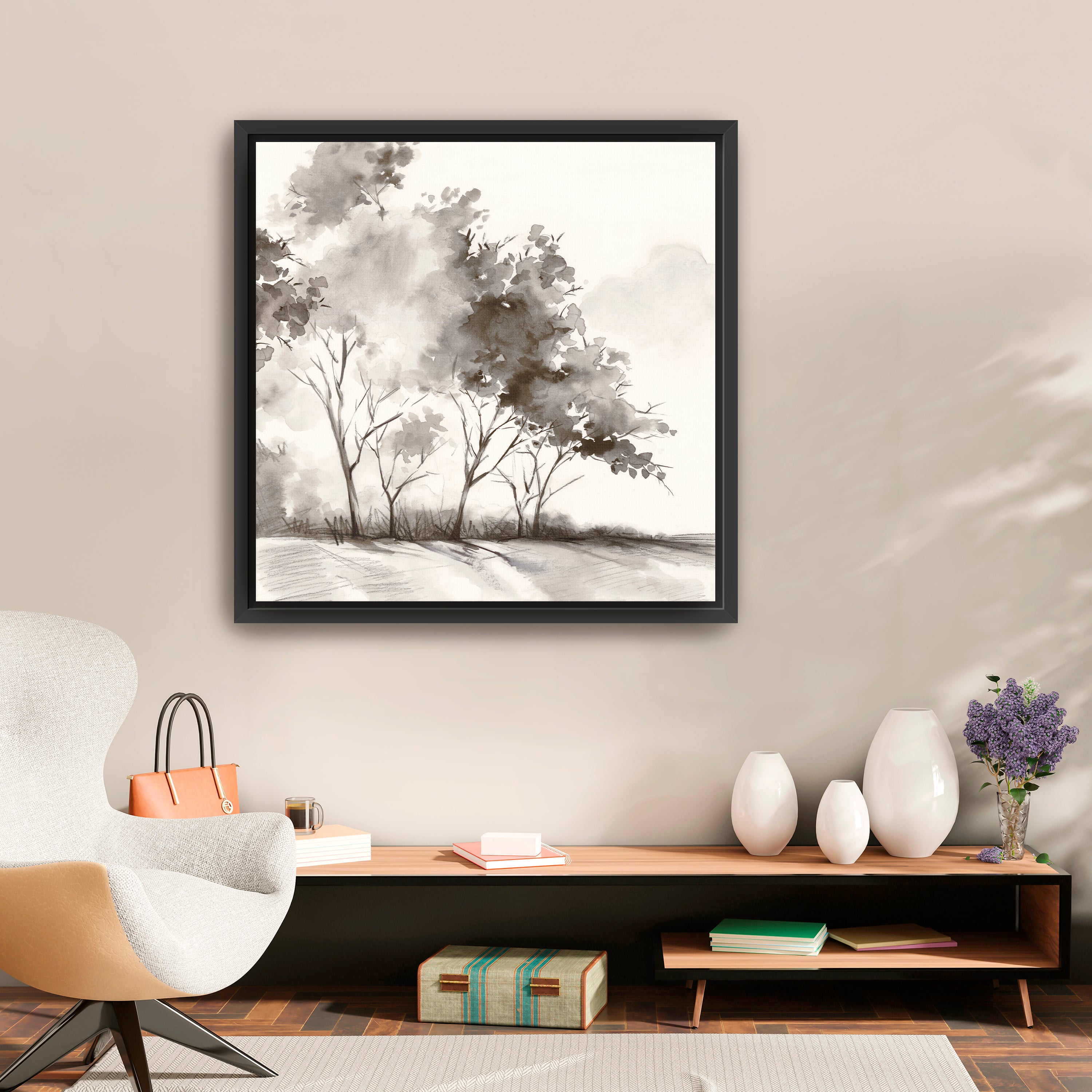 Whispering Trees in Gentle Breeze Canvas Giclee
