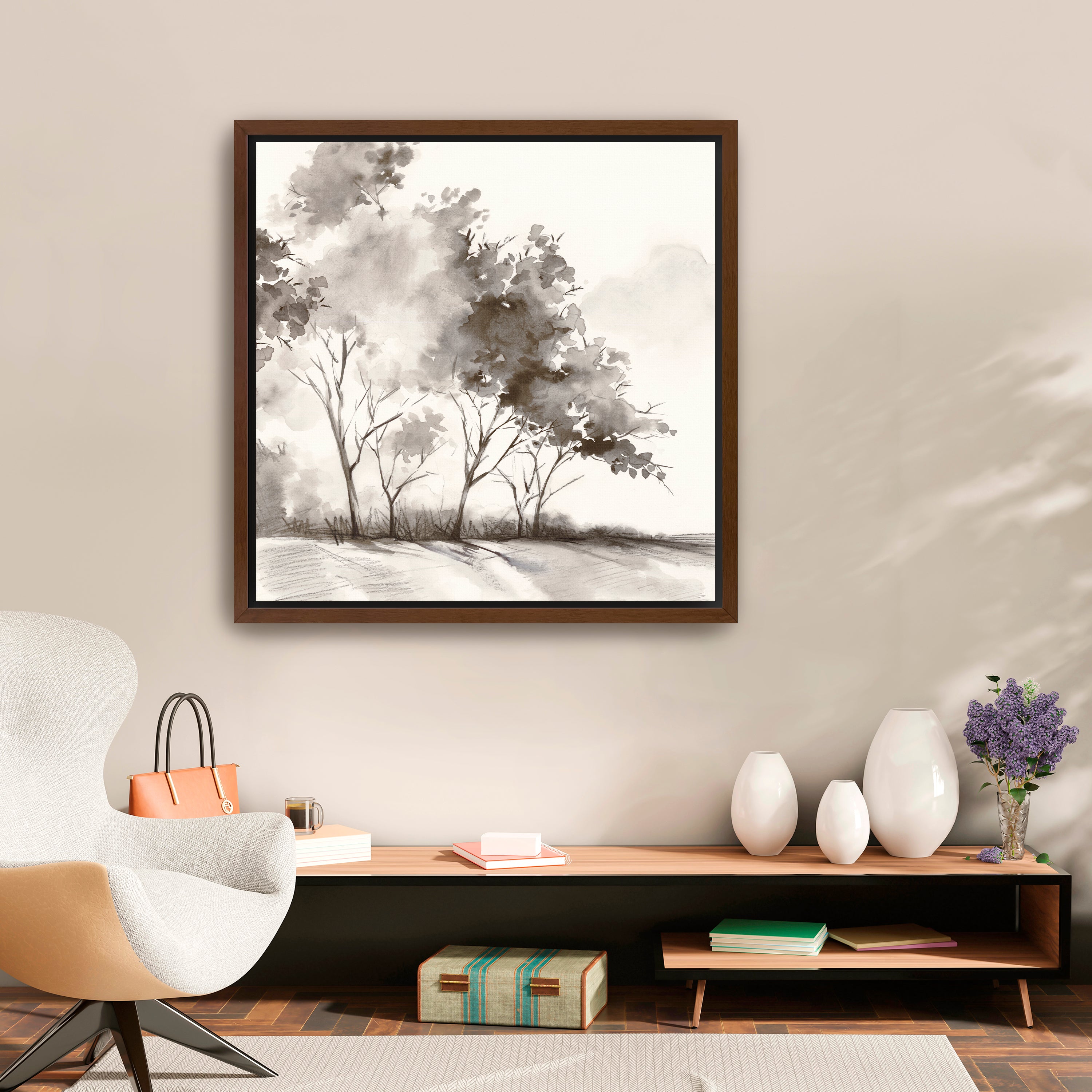 Whispering Trees in Gentle Breeze Canvas Giclee