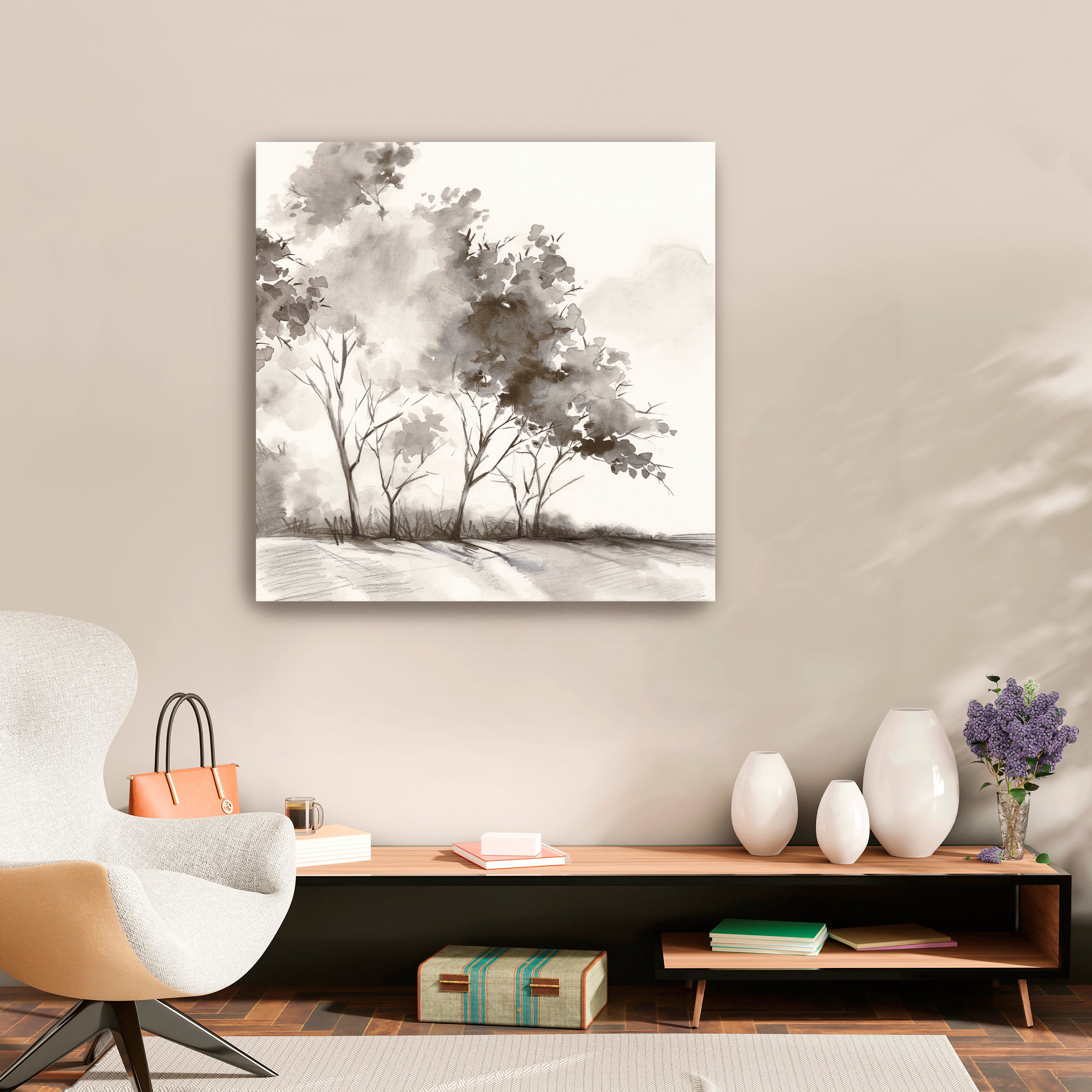 Whispering Trees in Gentle Breeze Canvas Giclee