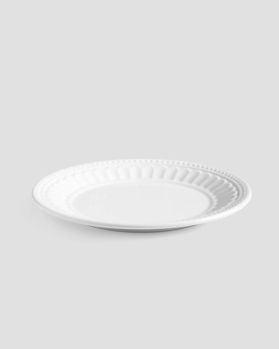Venetian White 9" Melamine Salad Plate, Set of 4