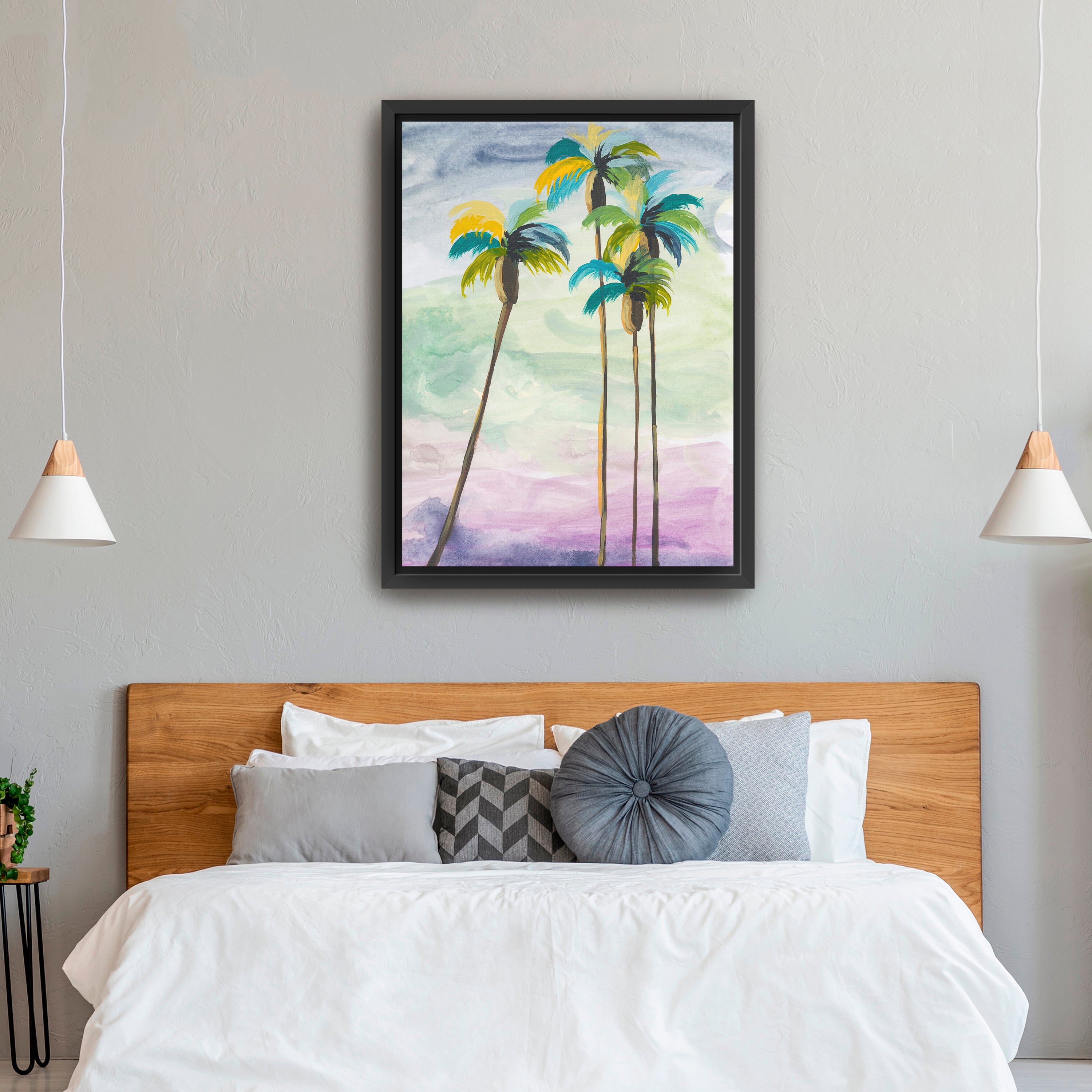 Four Palms No. 2 Canvas Giclee