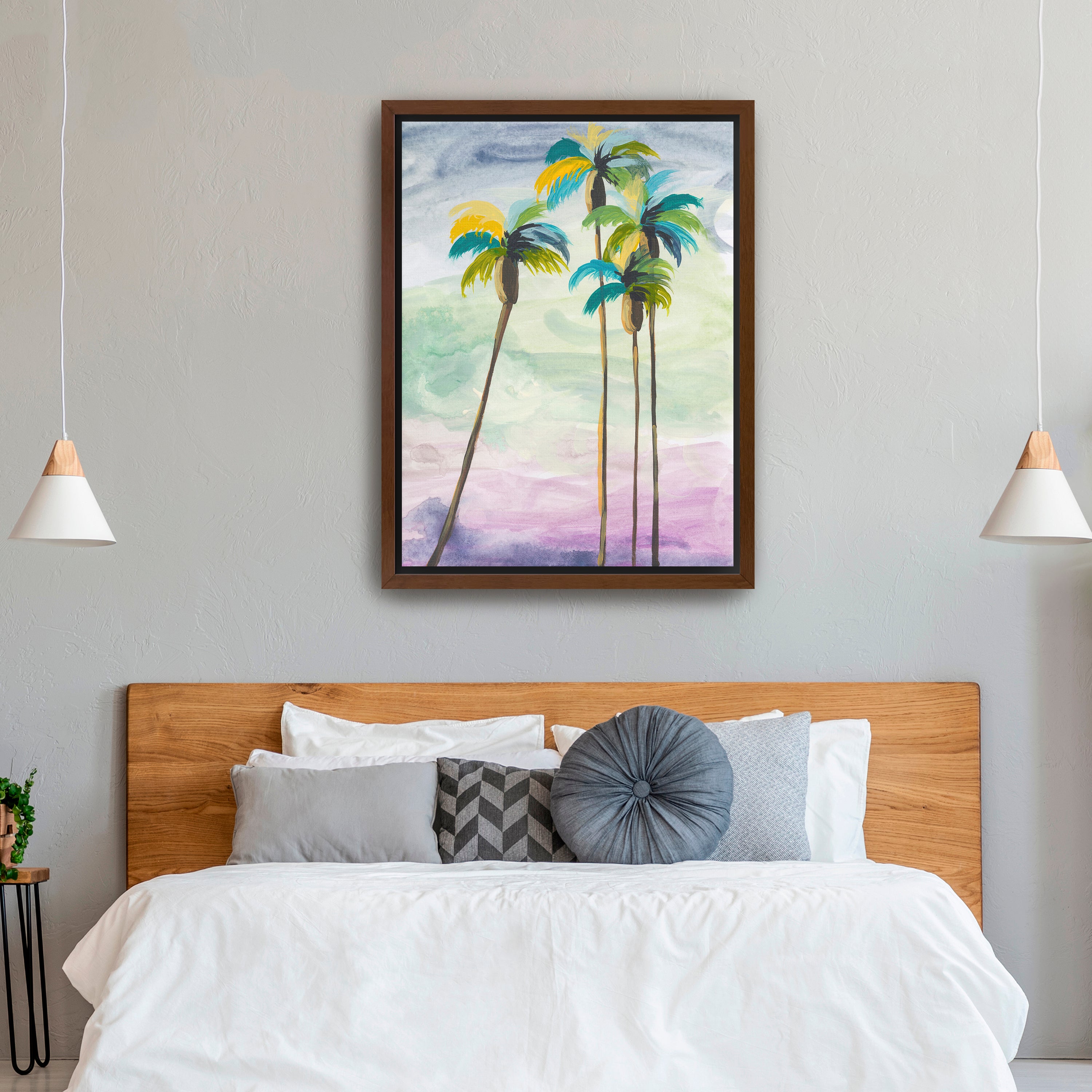 Four Palms No. 2 Canvas Giclee