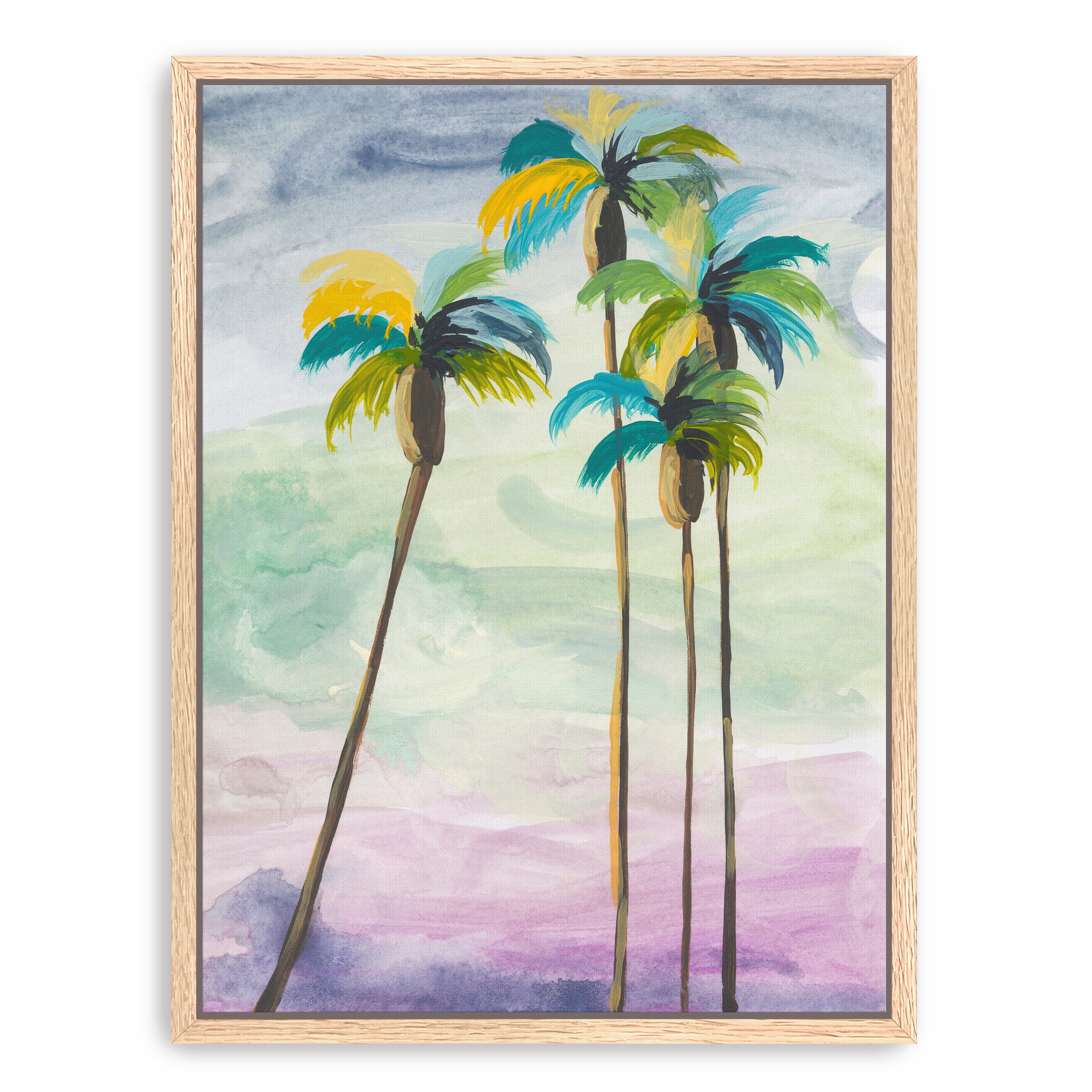 Four Palms No. 2 Canvas Giclee