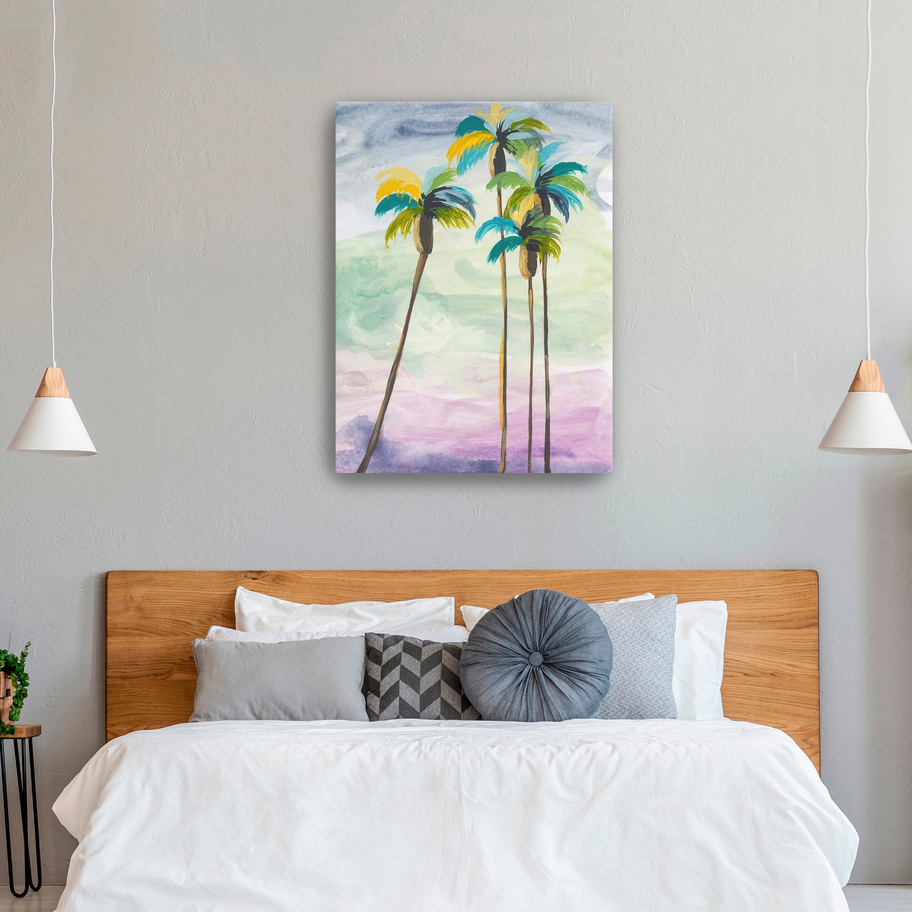 Four Palms No. 2 Canvas Giclee