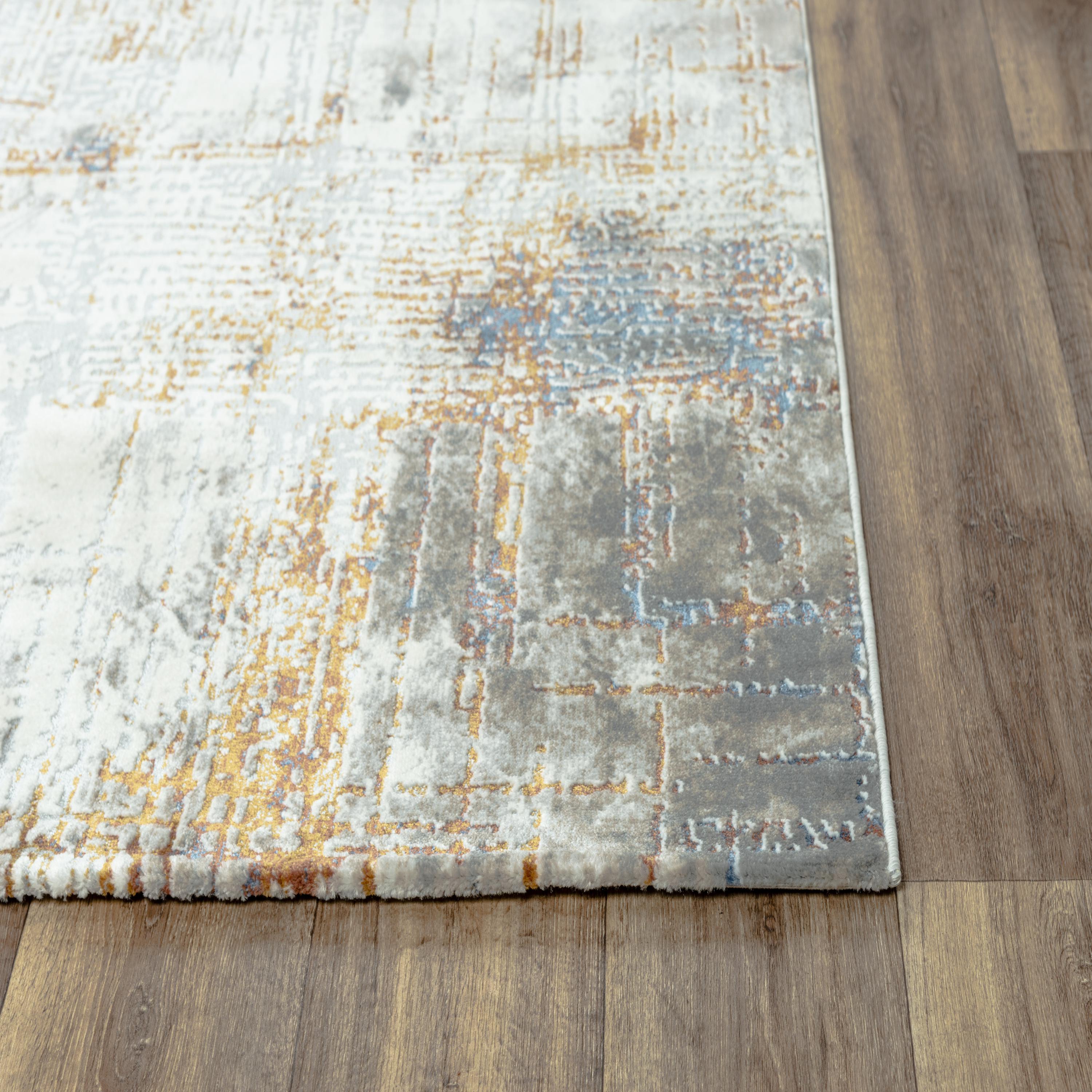 Abstract Cross Hatch Power Loomed Modern Persian Area Rug