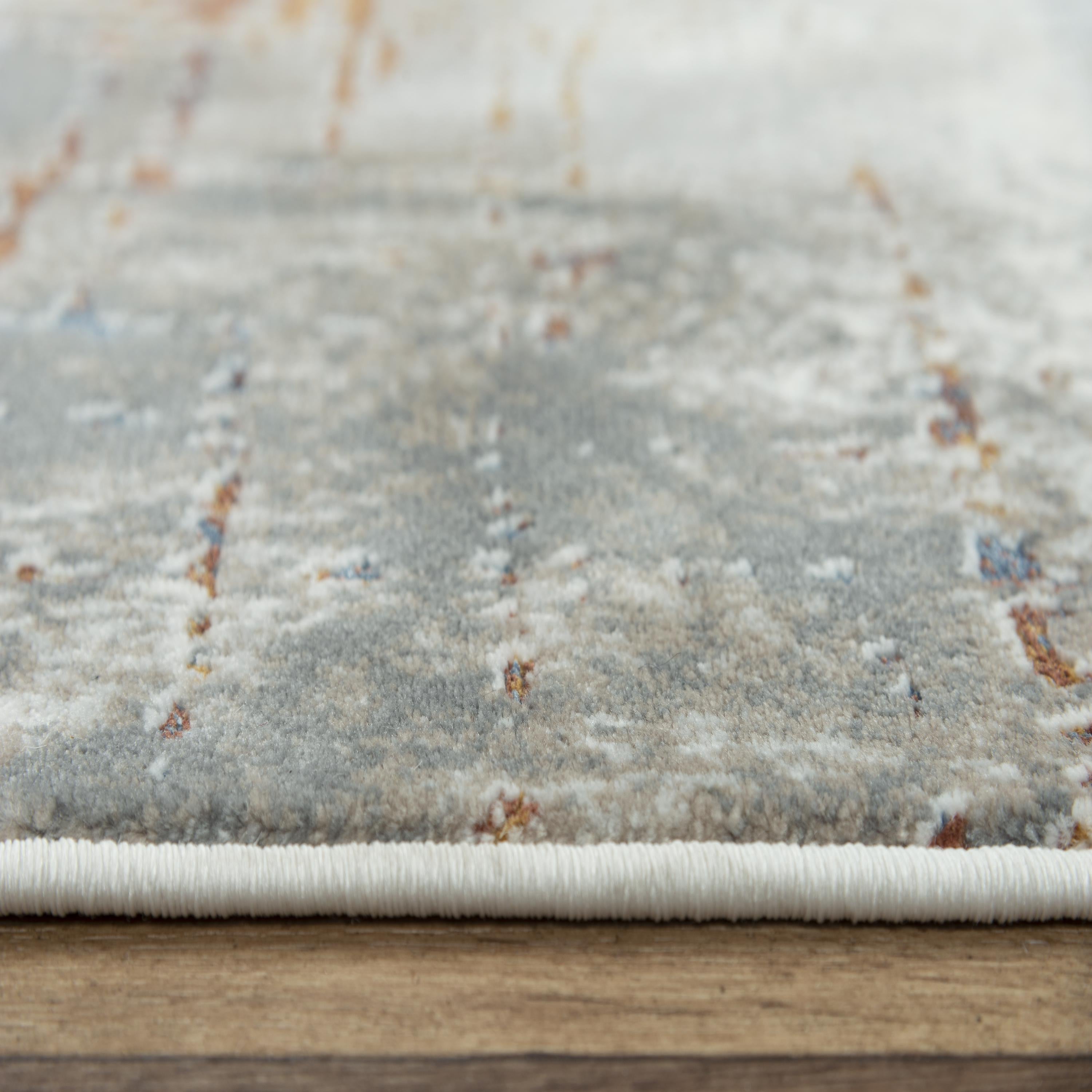 Abstract Cross Hatch Power Loomed Modern Persian Area Rug