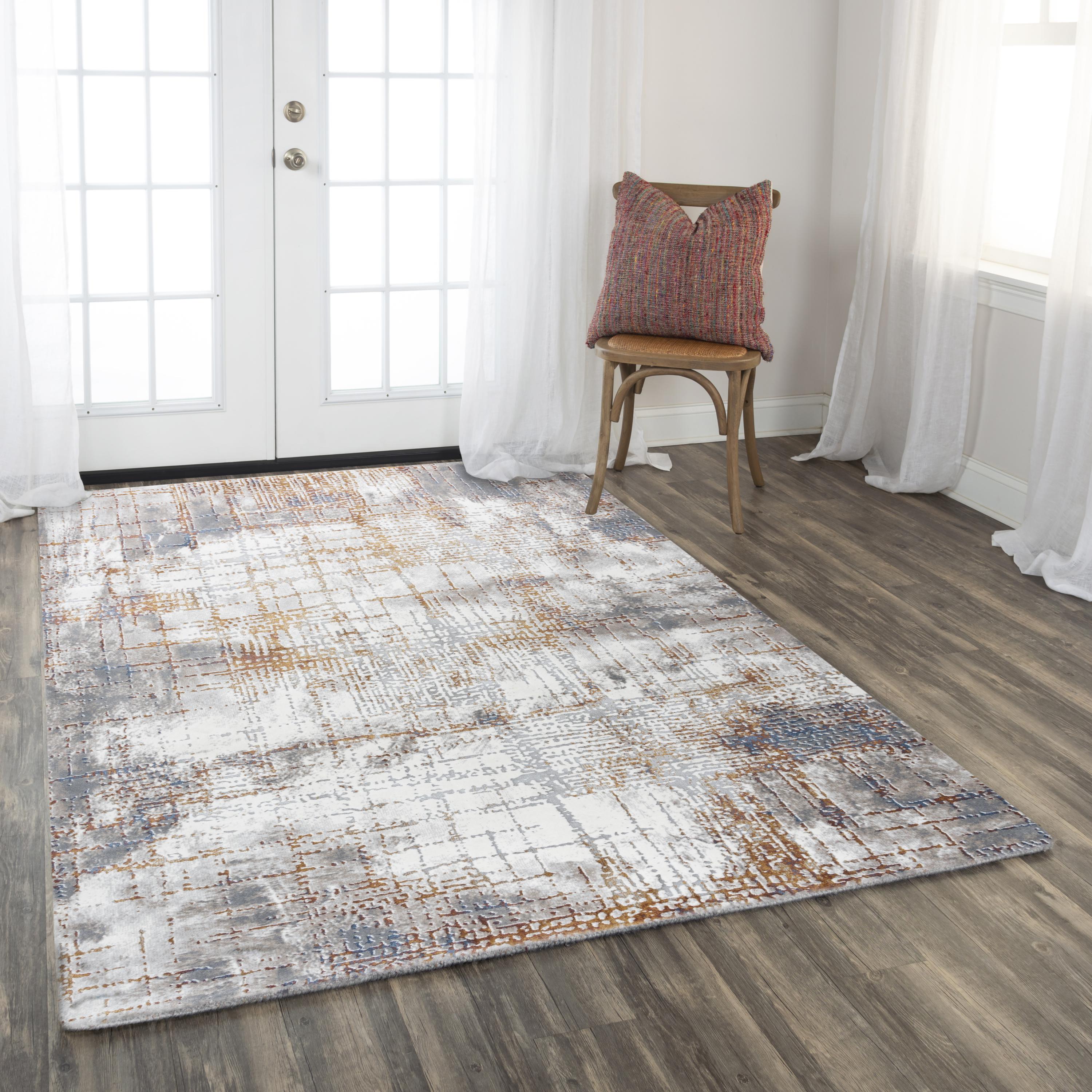 Abstract Cross Hatch Power Loomed Modern Persian Area Rug