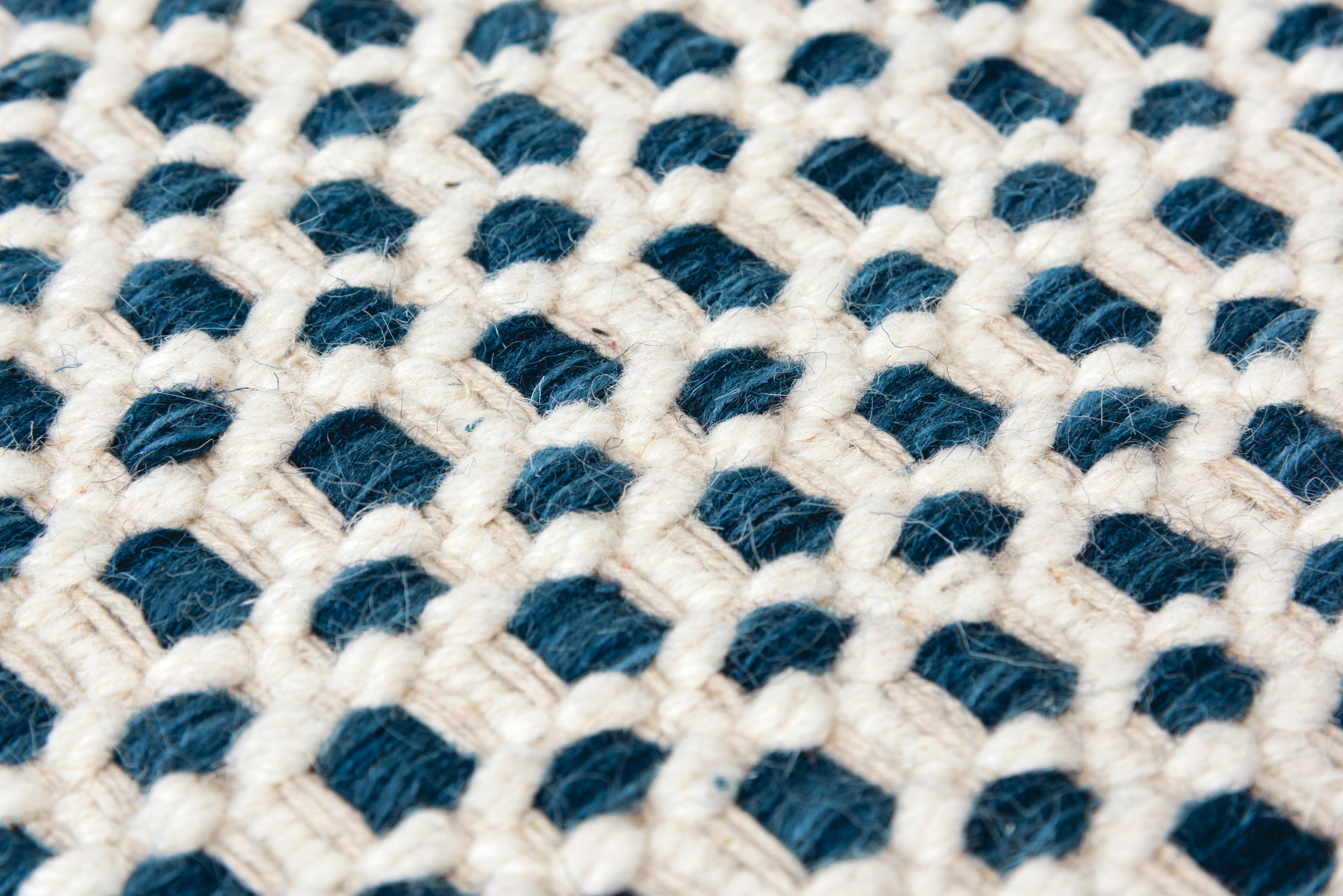 Windsor Hand Woven 100% Wool Basketweave Area Rug