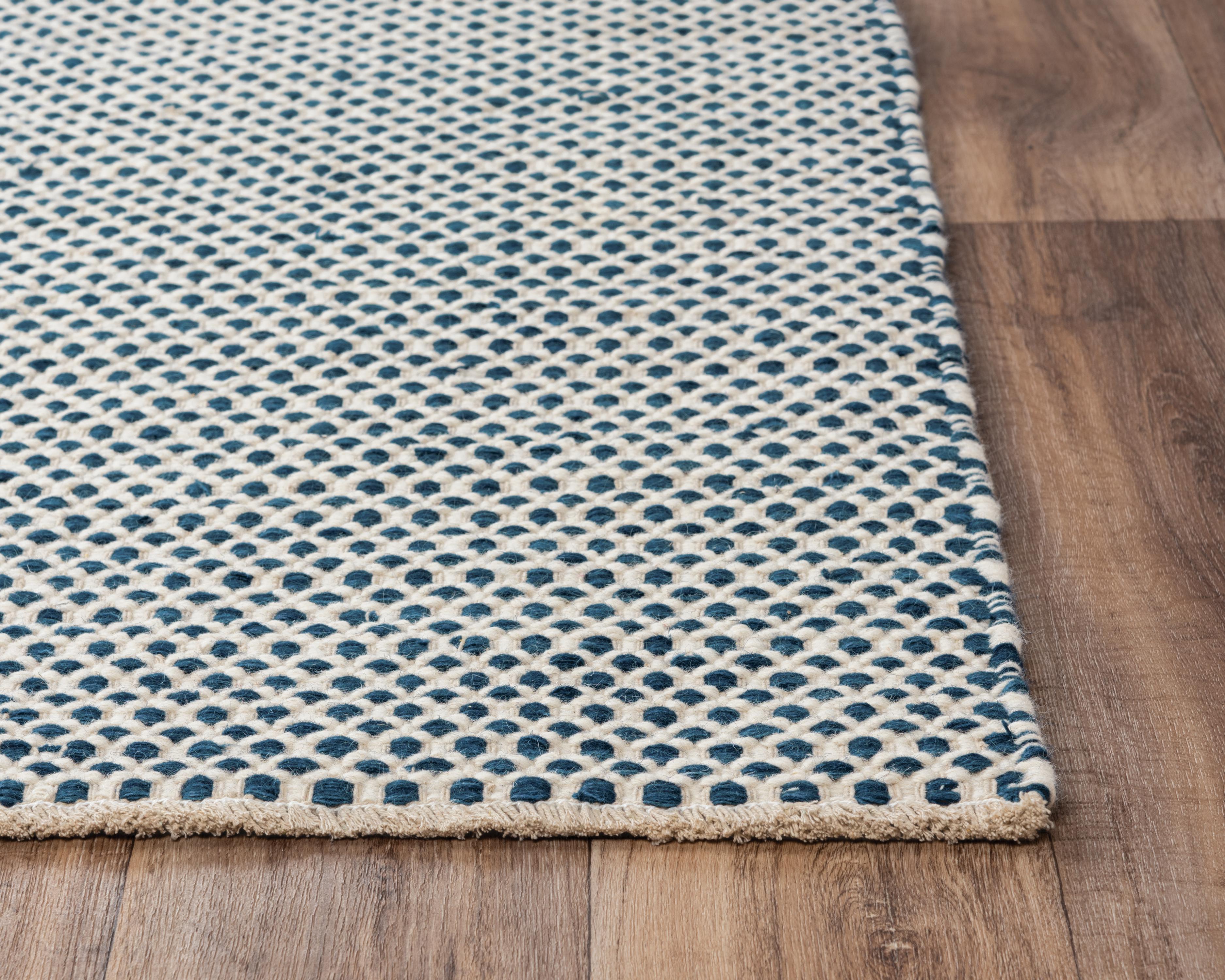 Windsor Hand Woven 100% Wool Basketweave Area Rug