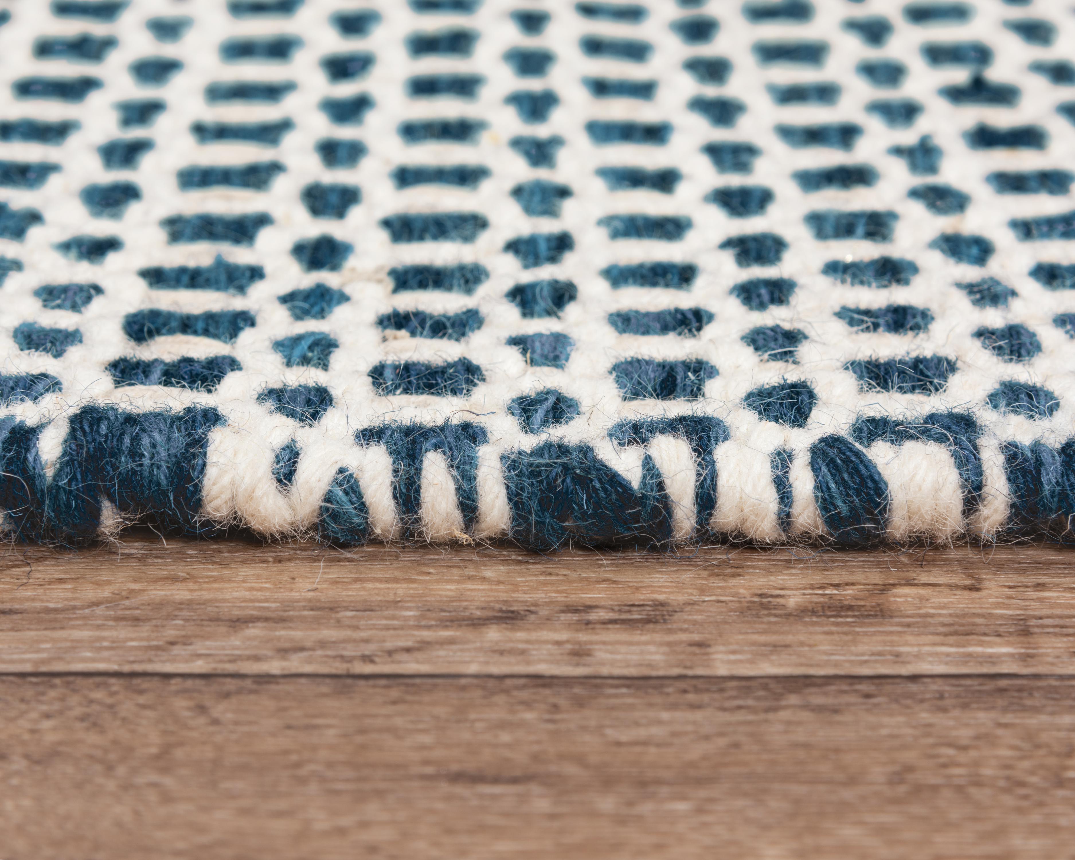 Windsor Hand Woven 100% Wool Basketweave Area Rug