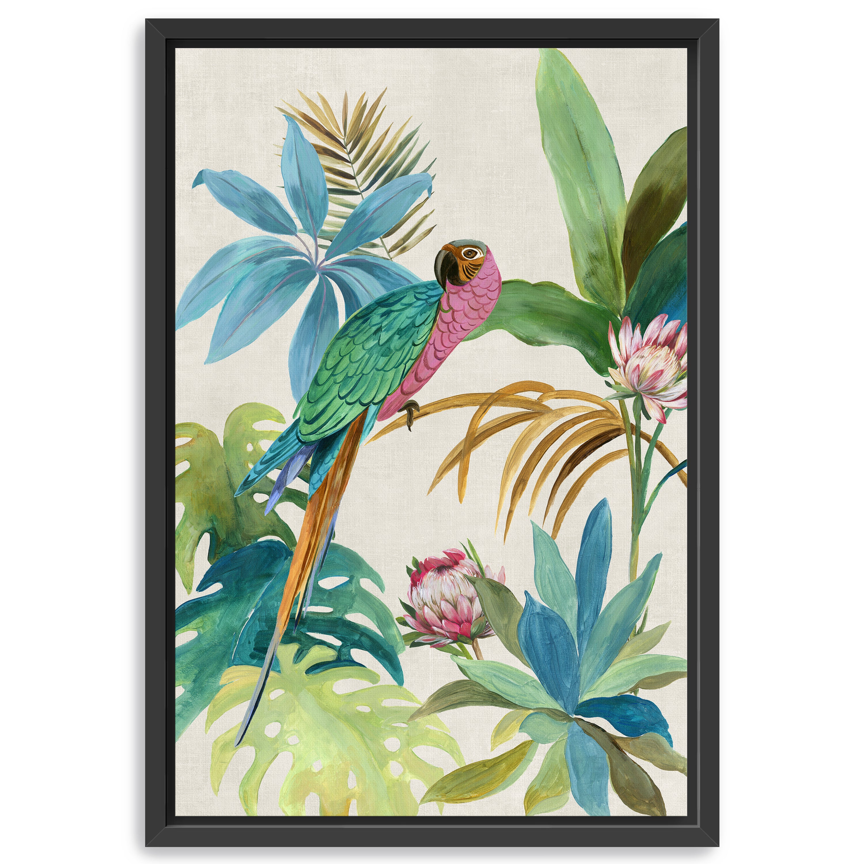 Tropical Parrot I Canvas Giclee