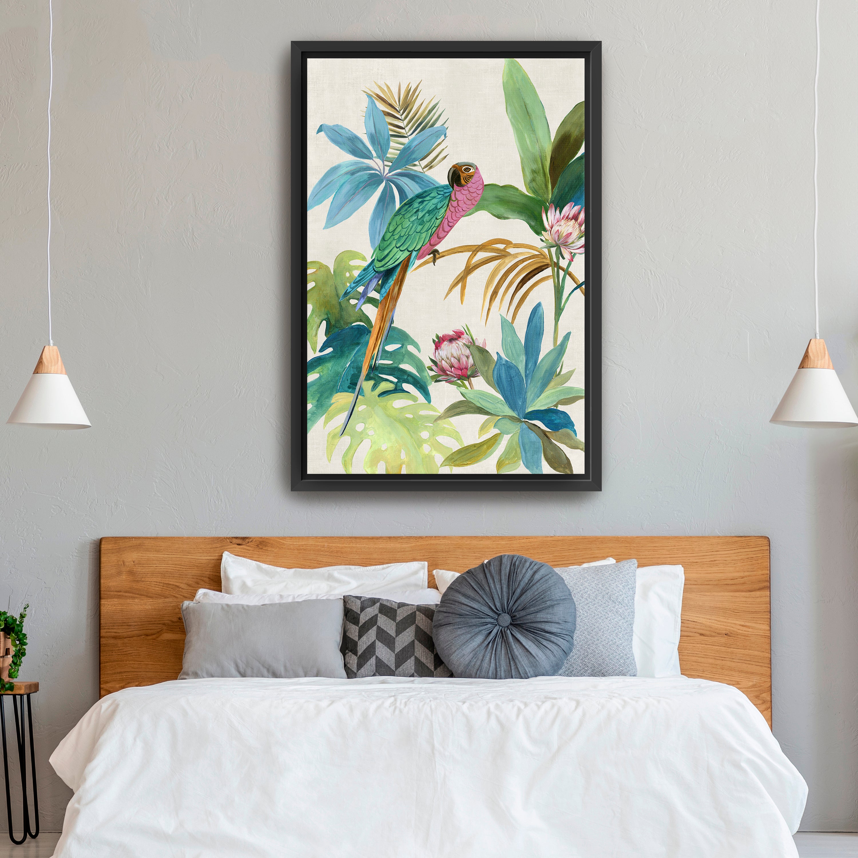 Tropical Parrot I Canvas Giclee